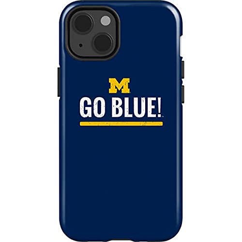 Skinit Impact-Resistant Phone Case for iPhone 13 - Officially Licensed University of Michigan Go Blue Design | Durable Protection for College Students & Fans