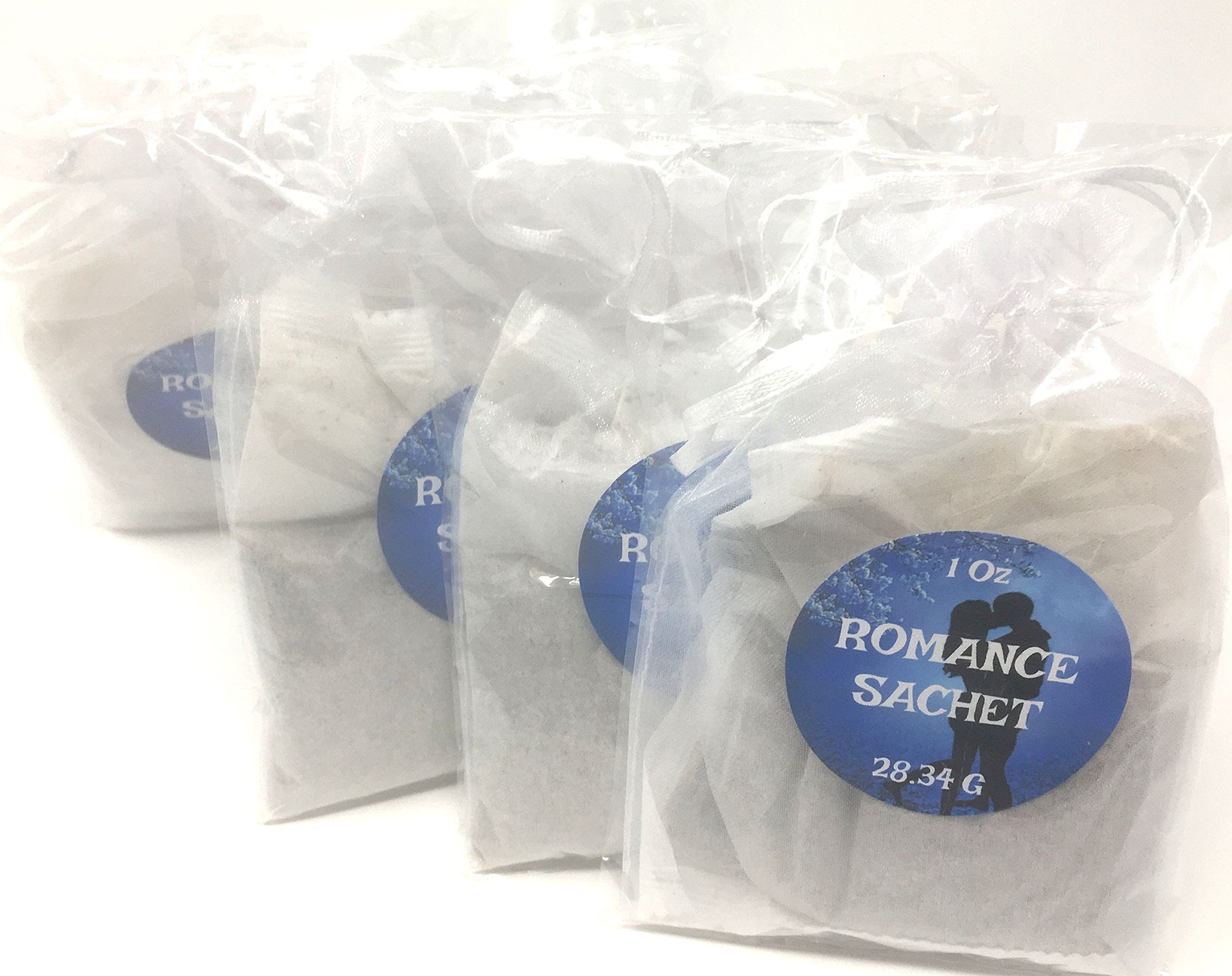 Romantic Dresser Fragrance Organza Sachets - 1 oz Each, 6-Piece Set with Individually Packed Tea Bags | Perfect for Drawers, Closets, and Gift Giving