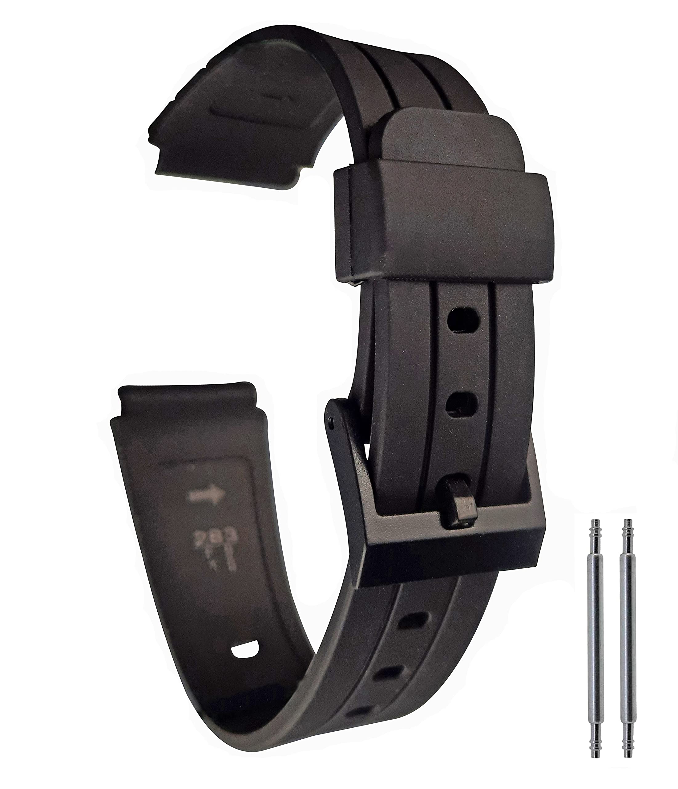 Casio F91-W Replacement Watch Strap - Black Band with Spring Bar Pins | Compatible with F91W Digital Watch | Perfect for Sports, Work & Everyday Use