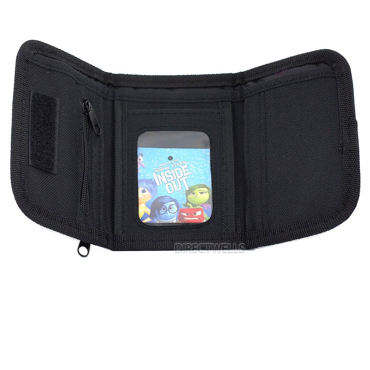Disney Pixar Authentic Licensed Inside Out Trifold Wallet for Kids & Teens - Joy Sadness Anger Fear Disgust Character Design - Perfect for School, Travel & Everyday Use