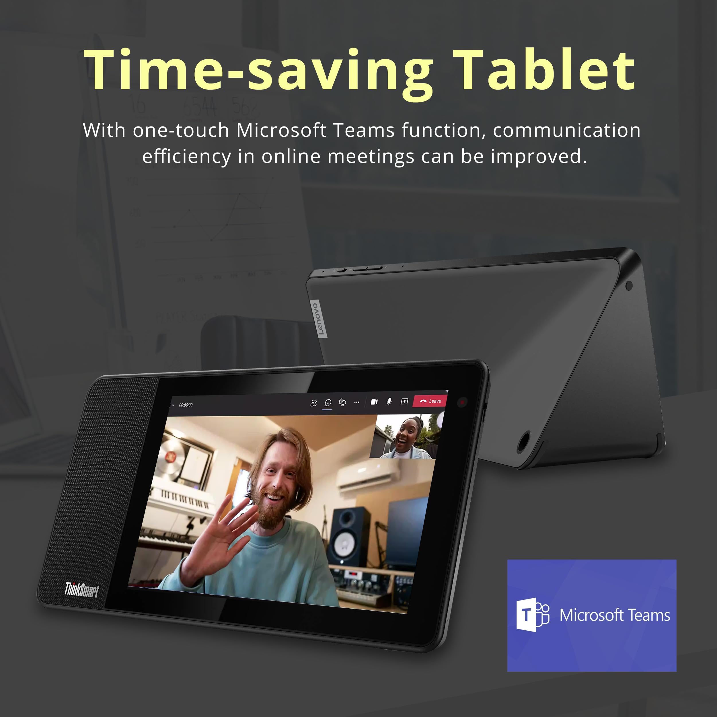 Lenovo ThinkSmart View Tablet for Microsoft Teams - 8