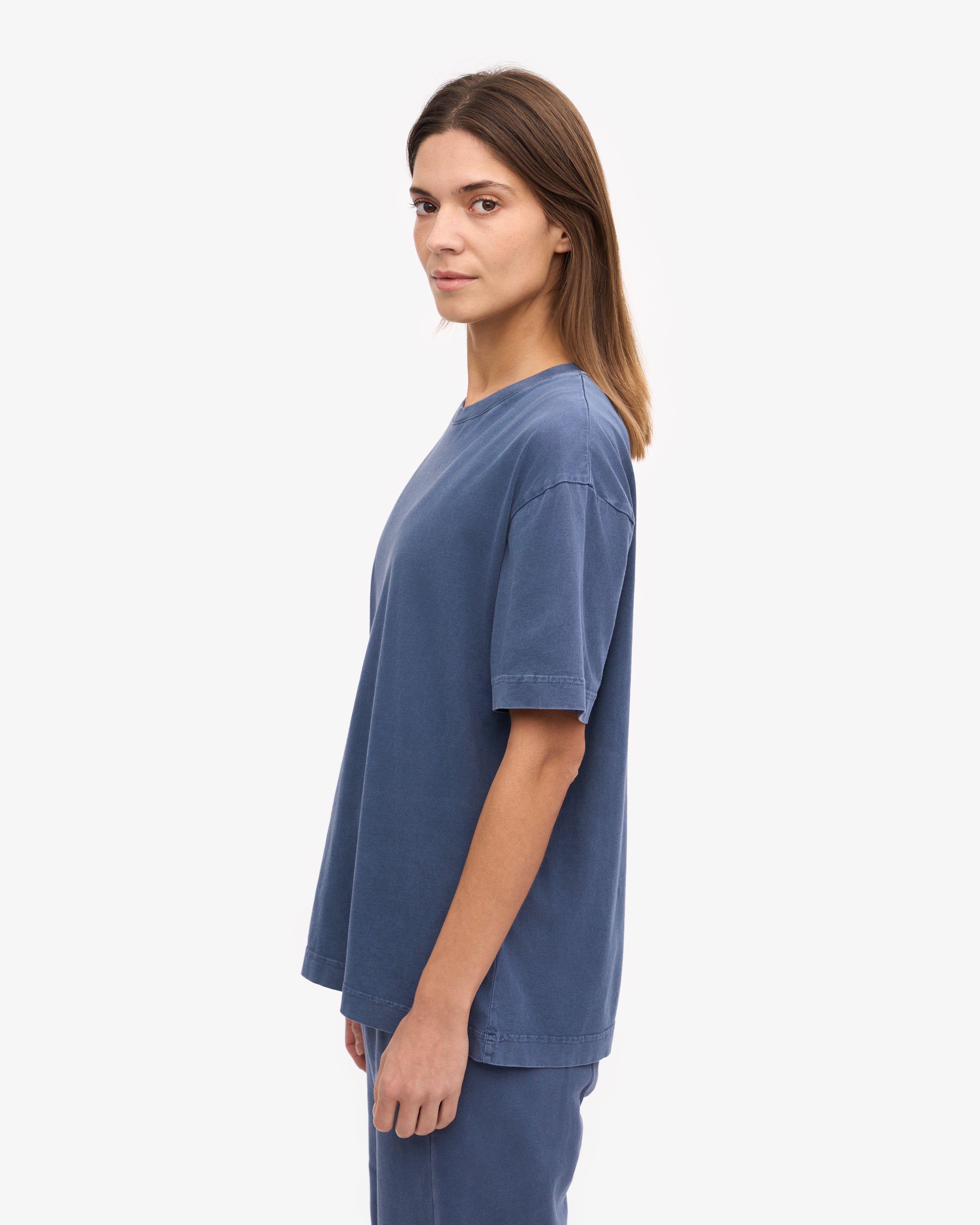 Premium Oversized Organic Cotton T-Shirt for Men & Women | Soft & Comfortable | Neptune Blue | Perfect for Casual Wear, Loungewear & Street Style