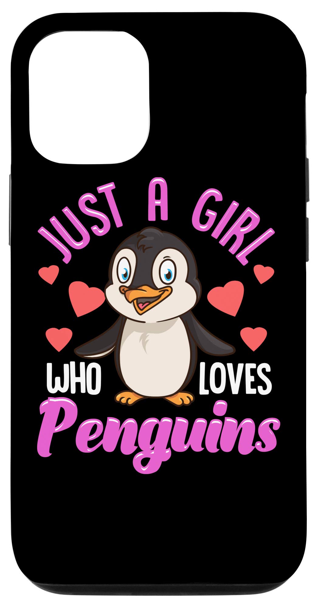 Cute & Funny Fluffy Penguin Phone Case for iPhone 12/12 Pro - Soft Protective Cover with Adorable Penguin Design - Perfect Gift for Penguin Lovers, Girls & Teens - Great for School, Work & Daily Use