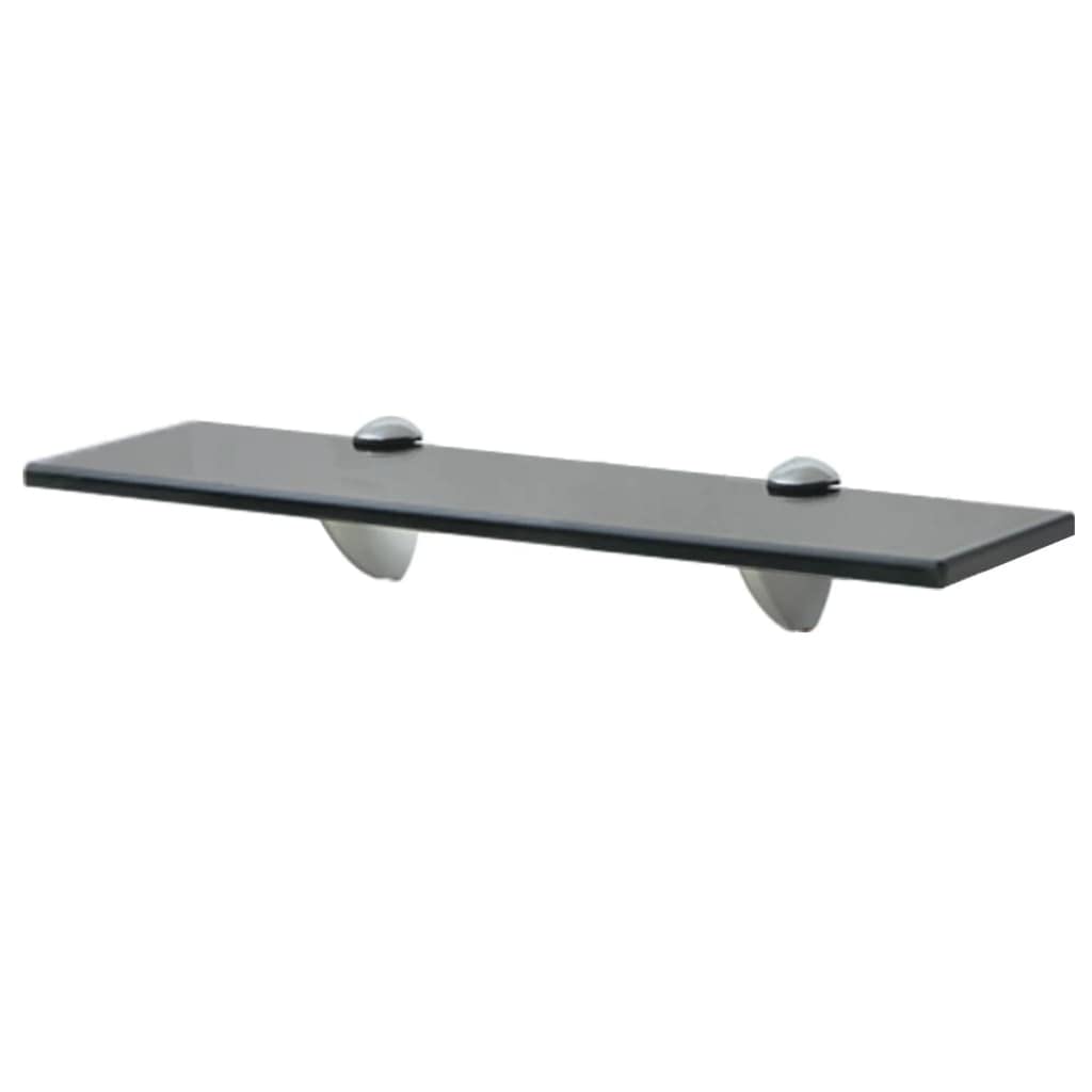 Clear Glass Floating Wall Shelves - 15.7