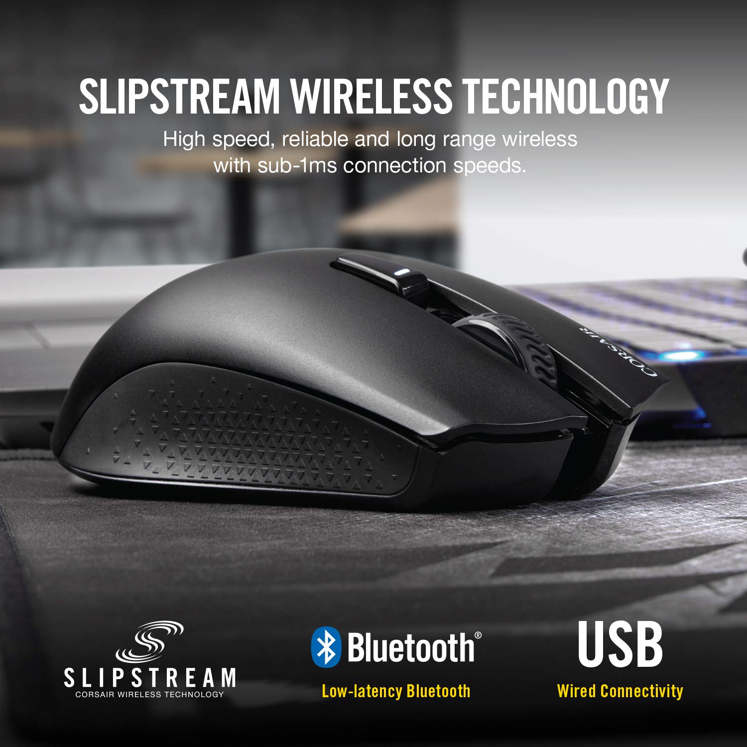 Corsair K63 Wireless Mechanical Gaming Keyboard - Black & Harpoon Wireless RGB Rechargeable Gaming Mouse with Slipstream Technology (10000 DPI) | Perfect for PC Gaming, Streaming & Esports | Fast Wireless Connectivity & RGB Lighting for Ultimate Gaming Setup