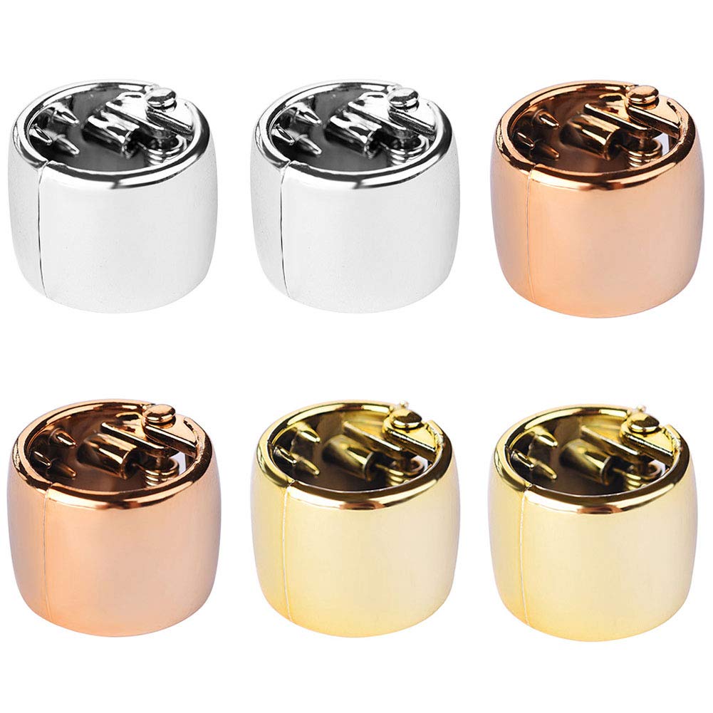 6 Pcs Mini Hair Claw Clips - Tiny Plastic Bead Hair Clips for Women & Girls, Ponytail Holders, Non-Slip Hair Accessories for School, Work, Gym & Everyday Styling