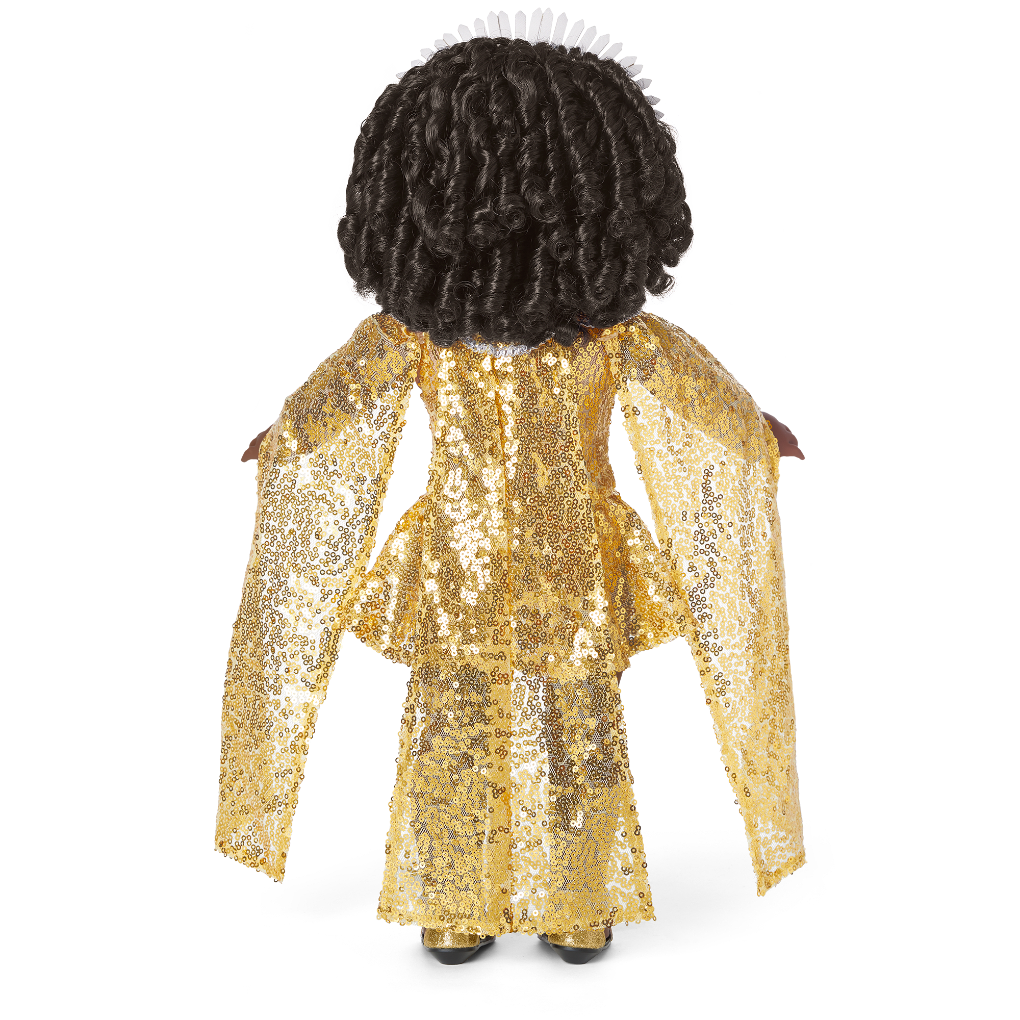 18 Inch Doll Sequin Gown & Capelet Outfit - Glamorous Historical Costume for American Girl Dolls | Perfect for Tea Parties, Photo Shoots & Dress-Up Play