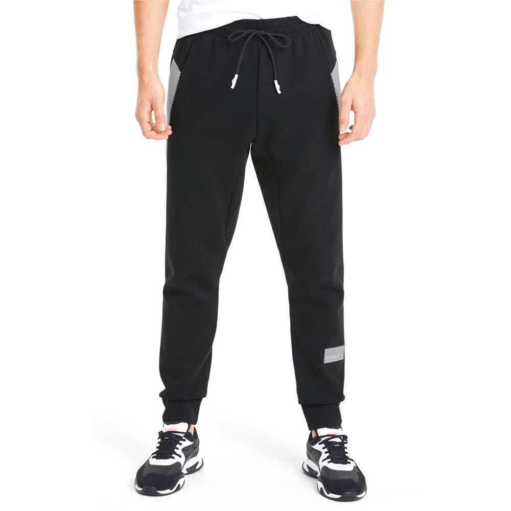 **Puma Men's Avenir Pants Classic Fit - Medium, Black | Comfortable Casual & Workout Pants for Running, Gym & Everyday Wear**