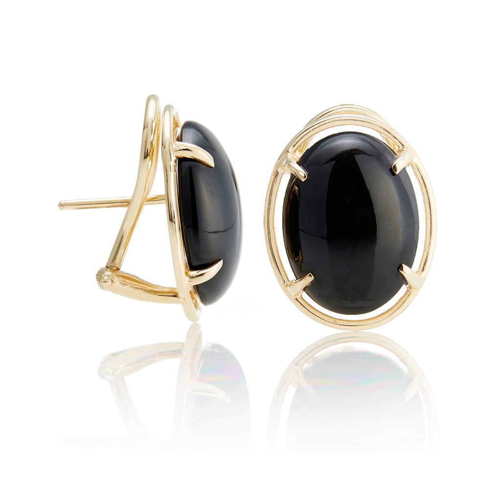 Elegant Black Jade Peninsula Earrings for Women - Handmade Dangle Jewelry for Parties, Weddings & Special Occasions