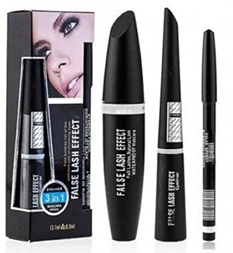 VELORA Professional Eye Makeup Kit - Eyelash Curler, False Lashes, 3-in-1 Mascara & Eyelash Glue Set for Dramatic Volume & Length | Perfect for Party, Wedding & Special Occasion Makeup