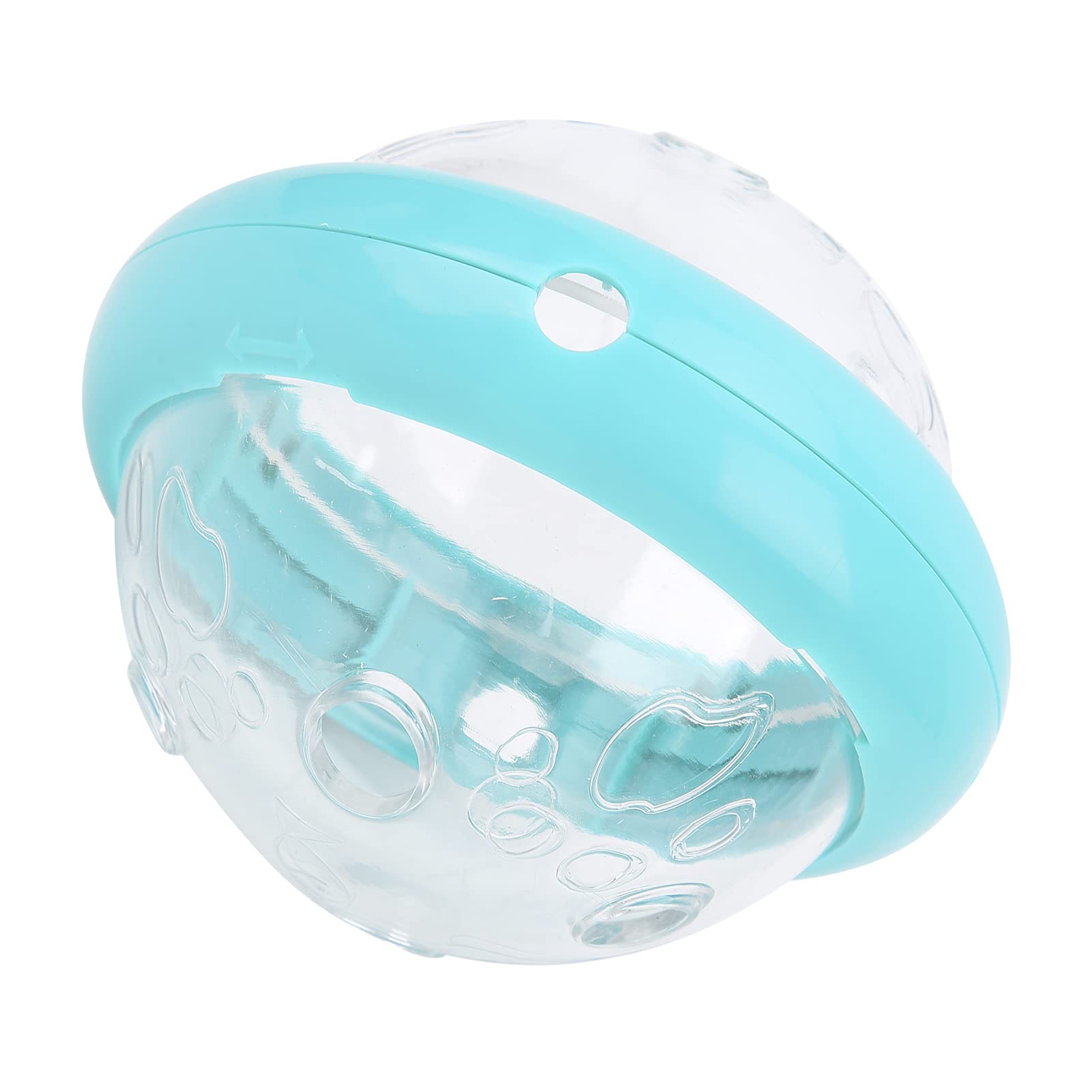 Durable Slow Feeder Dog Toy - Flying Saucer Design with Food Dispenser for Entertainment & Mental Stimulation | Easy to Use Pet Puzzle Toy for Small & Medium Dogs (UFO-Peacock Blue) - Perfect for Mealtime Fun & Boredom Relief