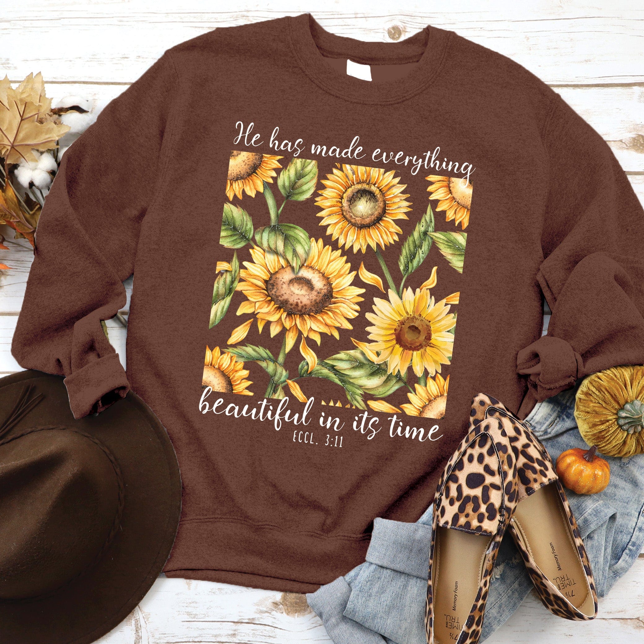 Ecclesiastes 3:11 Christian Sweatshirt - Bible Verse Hoodie for Men & Women - Comfortable Pullover for Church, Worship & Daily Wear