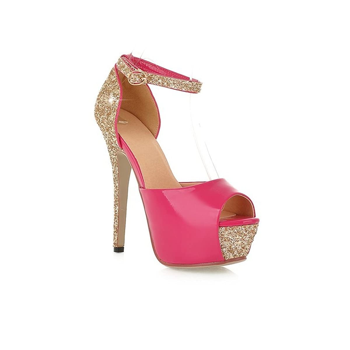 Sparkly Pink Sequin Stiletto Heels for Women - Summer Party Shoes for Weddings, Prom & Night Out