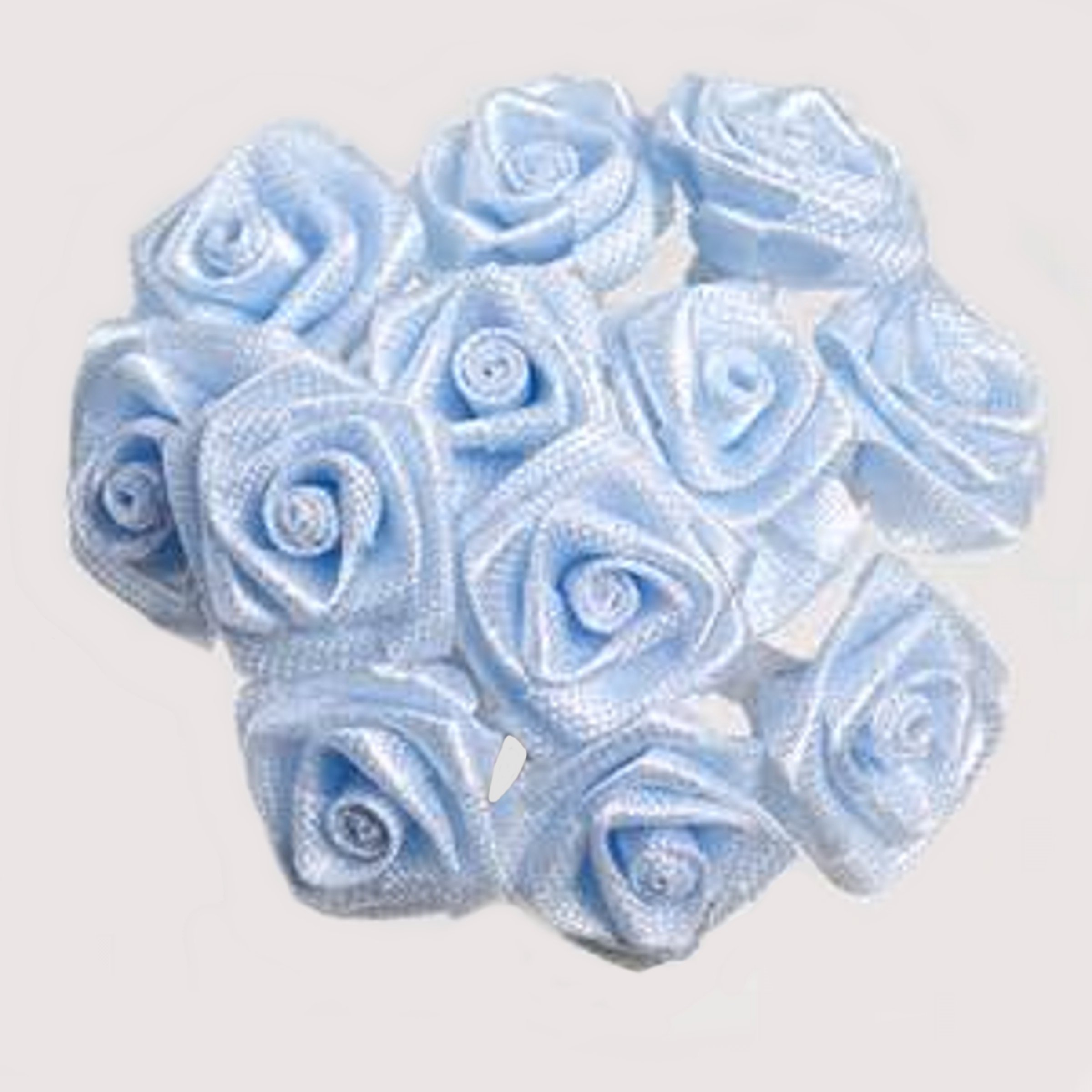144 Large Light Blue Wrap Rose Wedding Flower Picks - Bulk Artificial Flowers for Bouquets, Centerpieces, Bridal Decorations (Perfect for Weddings, Parties, Home Decor)
