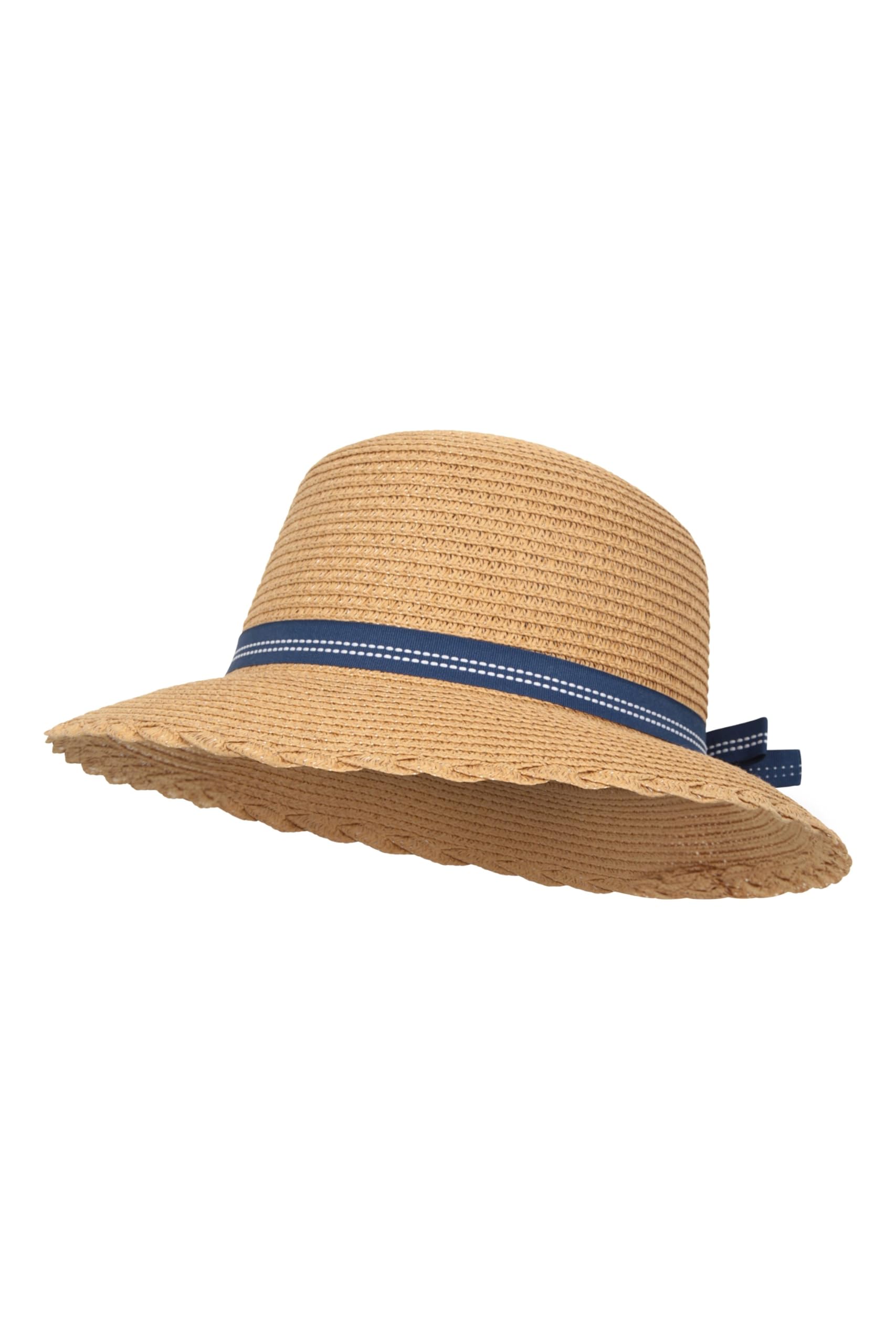 Mountain Warehouse Wide Brim Straw Sun Hat with Bow - UPF 50+ Sun Protection for Women, Gardening, Beach, Outdoor Activities