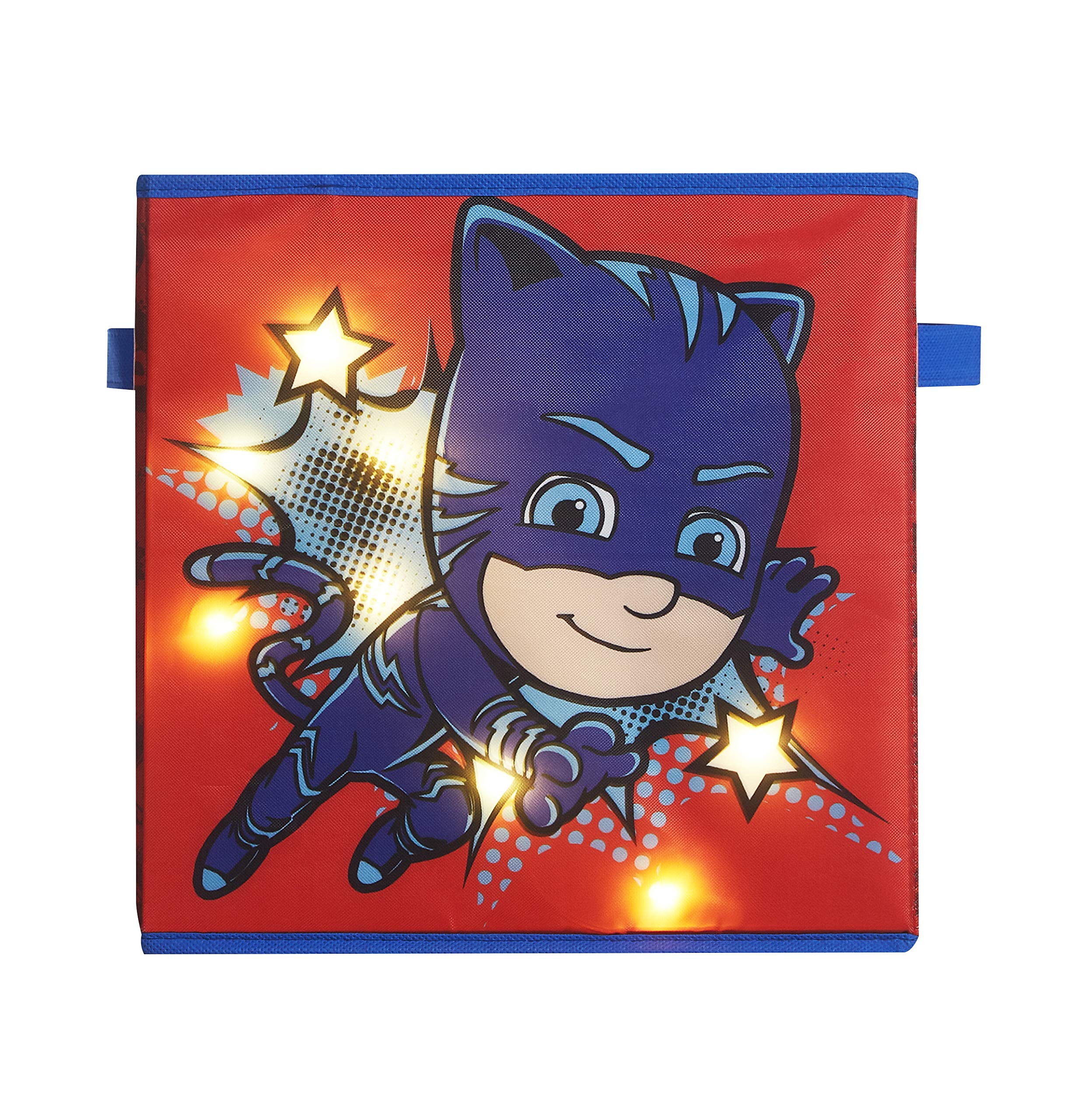 PJ Masks 2-Pack Collapsible Storage Cubes with LED Lights - 11.5