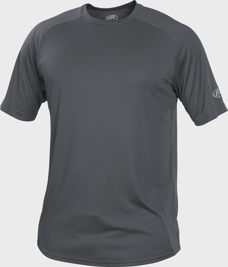 Rawlings Youth Tech Short Sleeve Baseball Shirt - Moisture Wicking Performance Tee for Kids' Sports & Training
