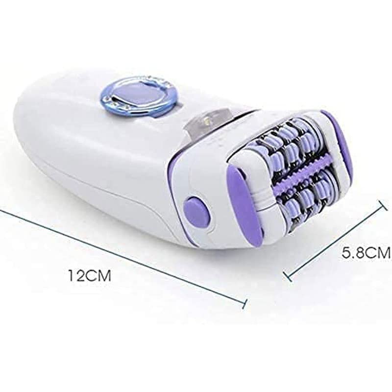Rechargeable Cordless Wet & Dry Women's Electric Shaver for Sensitive Skin - Bikini Trimmer Attachment & Pop-Up Trimmer | All-in-One Hair Removal for Legs, Underarms & Bikini Area