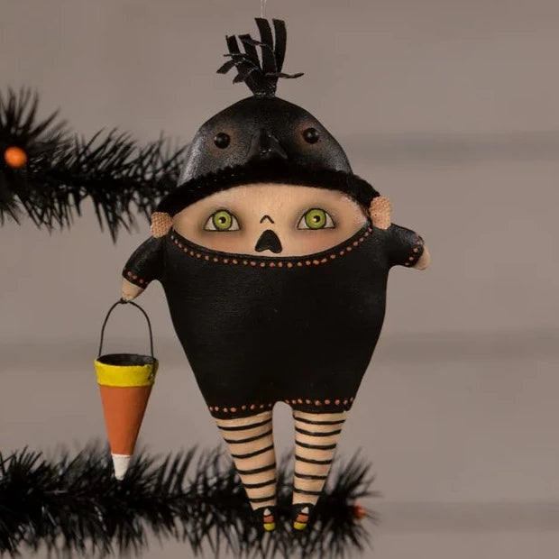 Bill Crow Ornament by Robin Seeber for Bethany Lowe - Handcrafted Halloween & Christmas Decor - Perfect for Tree, Mantel & Holiday Home Decor