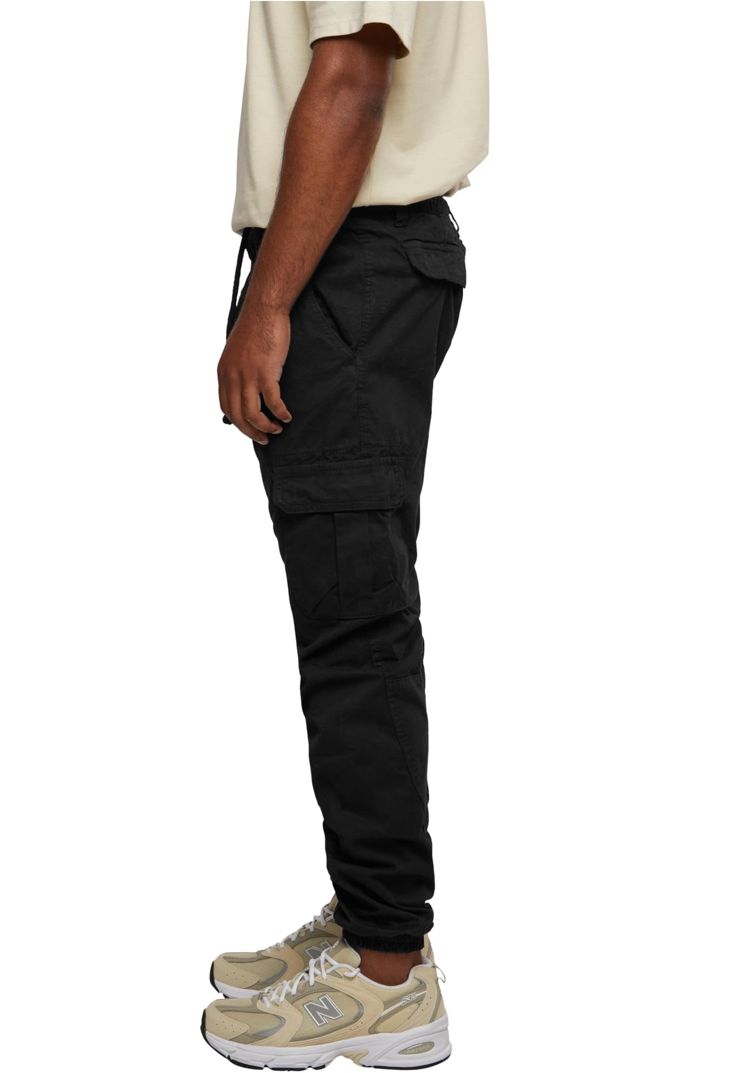 Men's Cargo Jogger Pants TB1268 - Black Small Size | Comfortable Utility Pants for Outdoor Activities, Work & Casual Wear