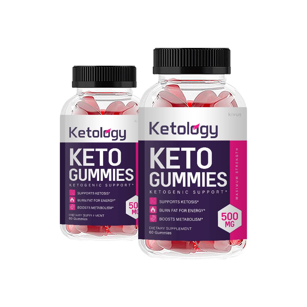Kivus Ketology Keto ACV Gummies - Sugar Free Apple Cider Vinegar Supplement for Weight Loss & Energy Boost (2 Pack, 120 Gummies) - Perfect for Keto Diet, Low Carb Lifestyle & On-the-Go Wellness