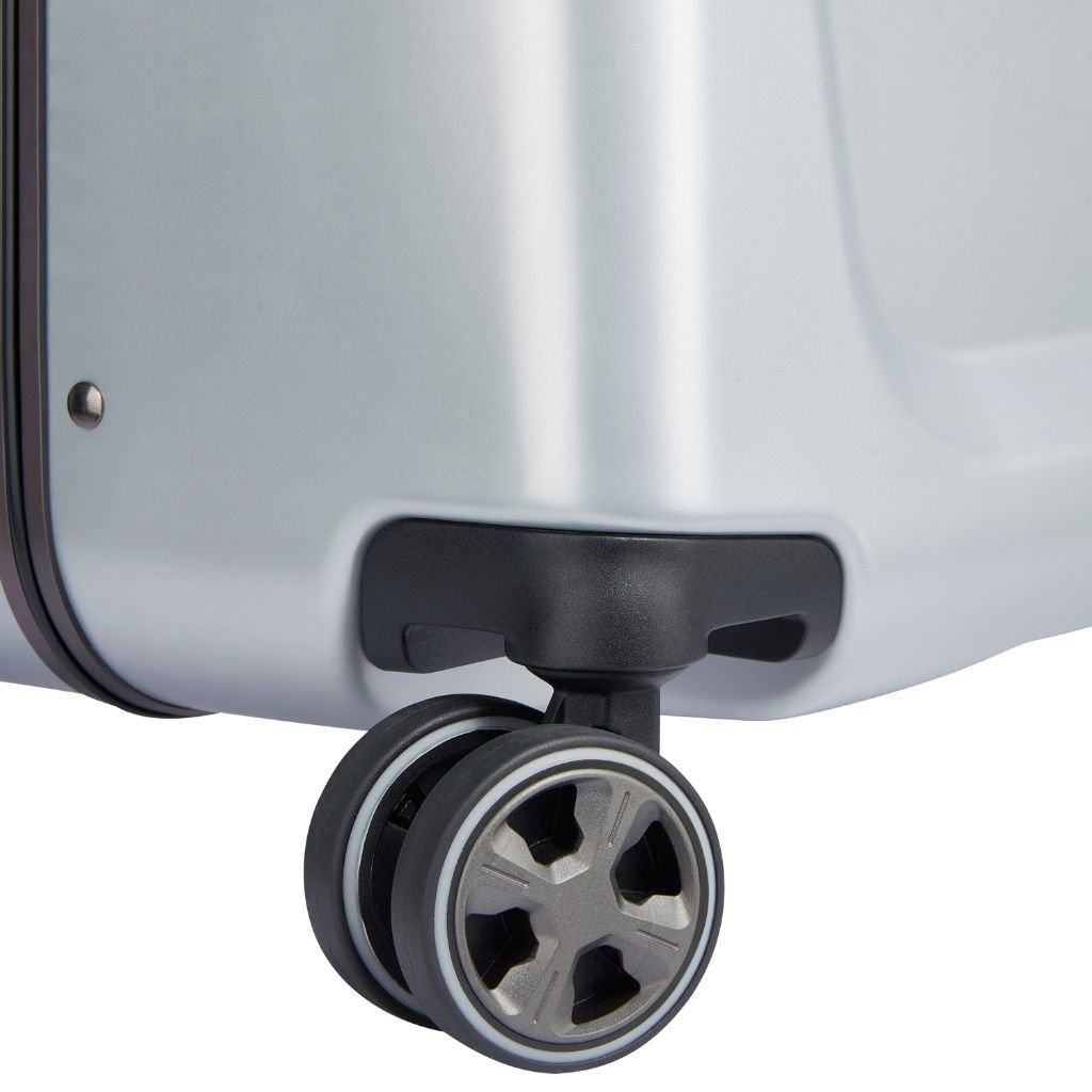 Peugeot Voyages 29-Inch Zipperless Hard Shell Suitcase - Silver | Lightweight Spinner Luggage for Travel, Business Trips & Vacation Packing