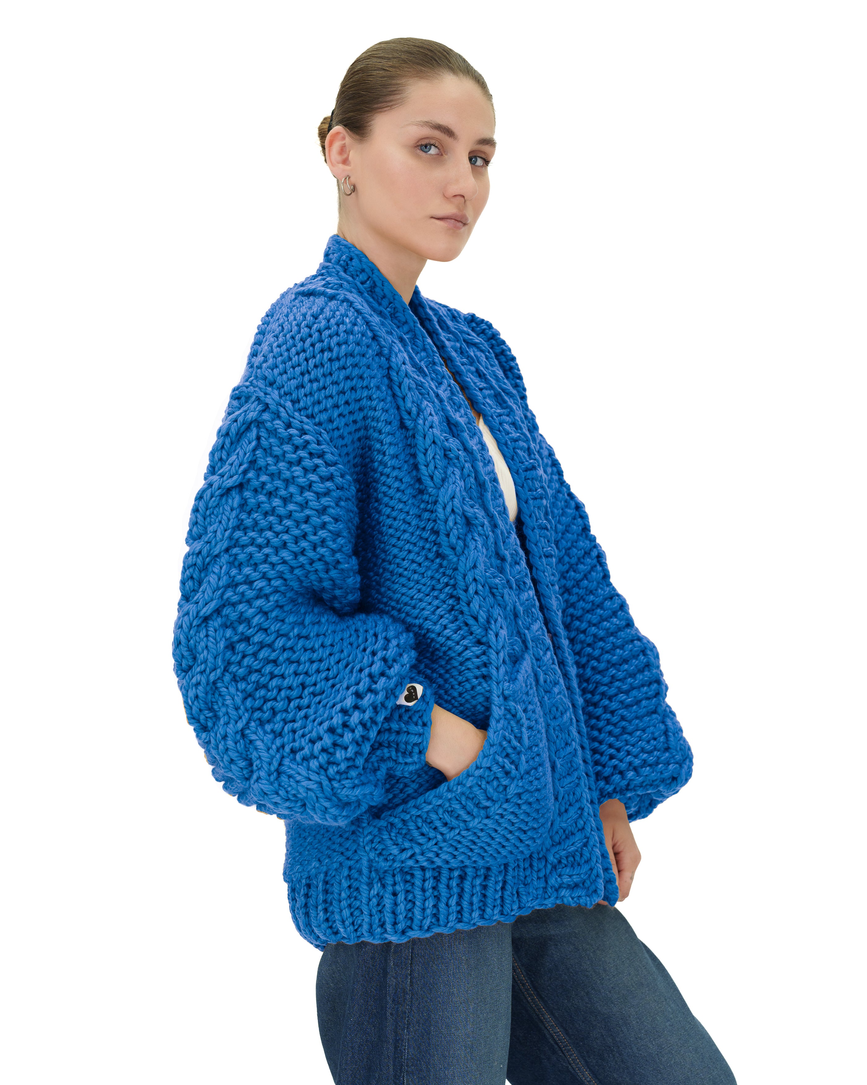 Stylish Braided Pocket Cardigan for Women - Soft Knit Open Front Sweater | Perfect for Fall, Winter & Layering Outfits