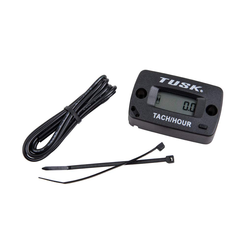 Tusk Tach/Hour Meter - No Bracket Needed - Compatible with Yamaha YZ250 YZ125 YZ250X YZ250F (1974-2025 Models) - Durable Motorcycle RPM Gauge for Off-Road Racing & Trail Riding