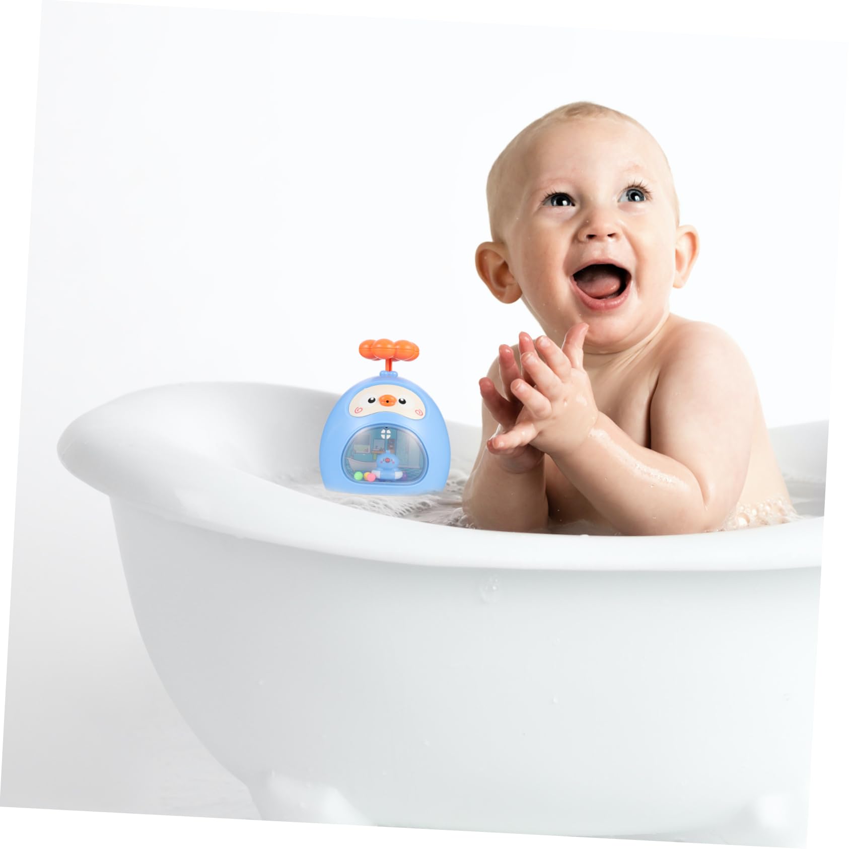 Vaguelly 3-Piece Tumbler Toy Set - Animal Shaped Bath & Beach Water Play Toys for Kids - Sky Blue ABS Plastic - Perfect for Pool, Bathtub & Outdoor Water Play