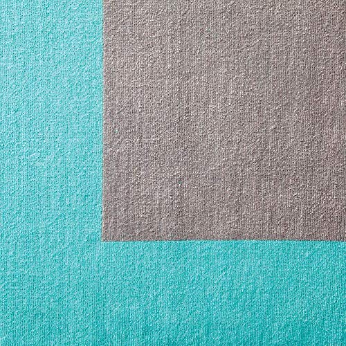 Peacock Alley Soleil 100% Cotton Beach Towel - Color Blocked Design, Ultra Absorbent & Quick Dry, Perfect for Beach, Pool, Lake, Vacation & Outdoor Activities (Aqua)