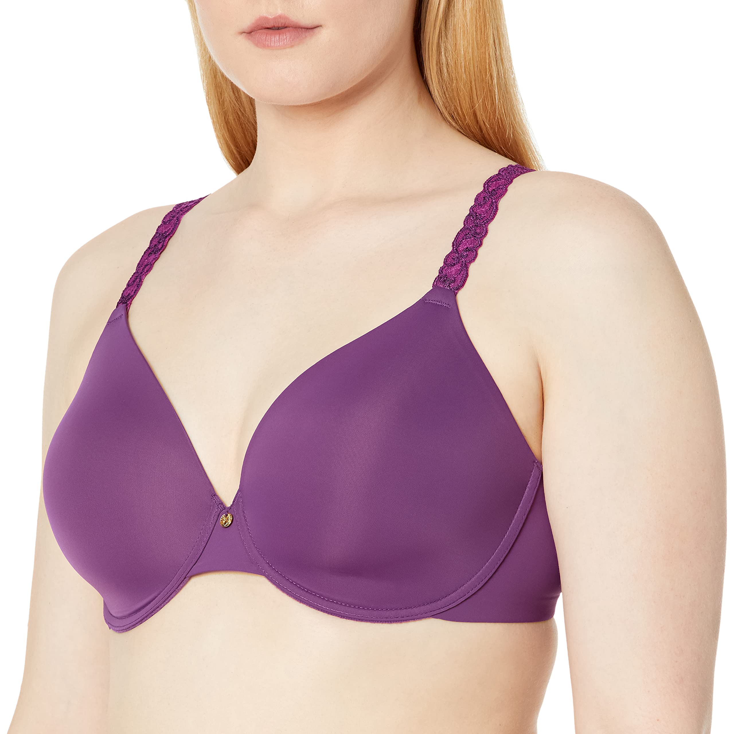 Natori Women's Pure Luxe Custom Coverage Contour Bra - Seamless Underwire Support for All-Day Comfort | Perfect for Work, Yoga & Everyday Wear