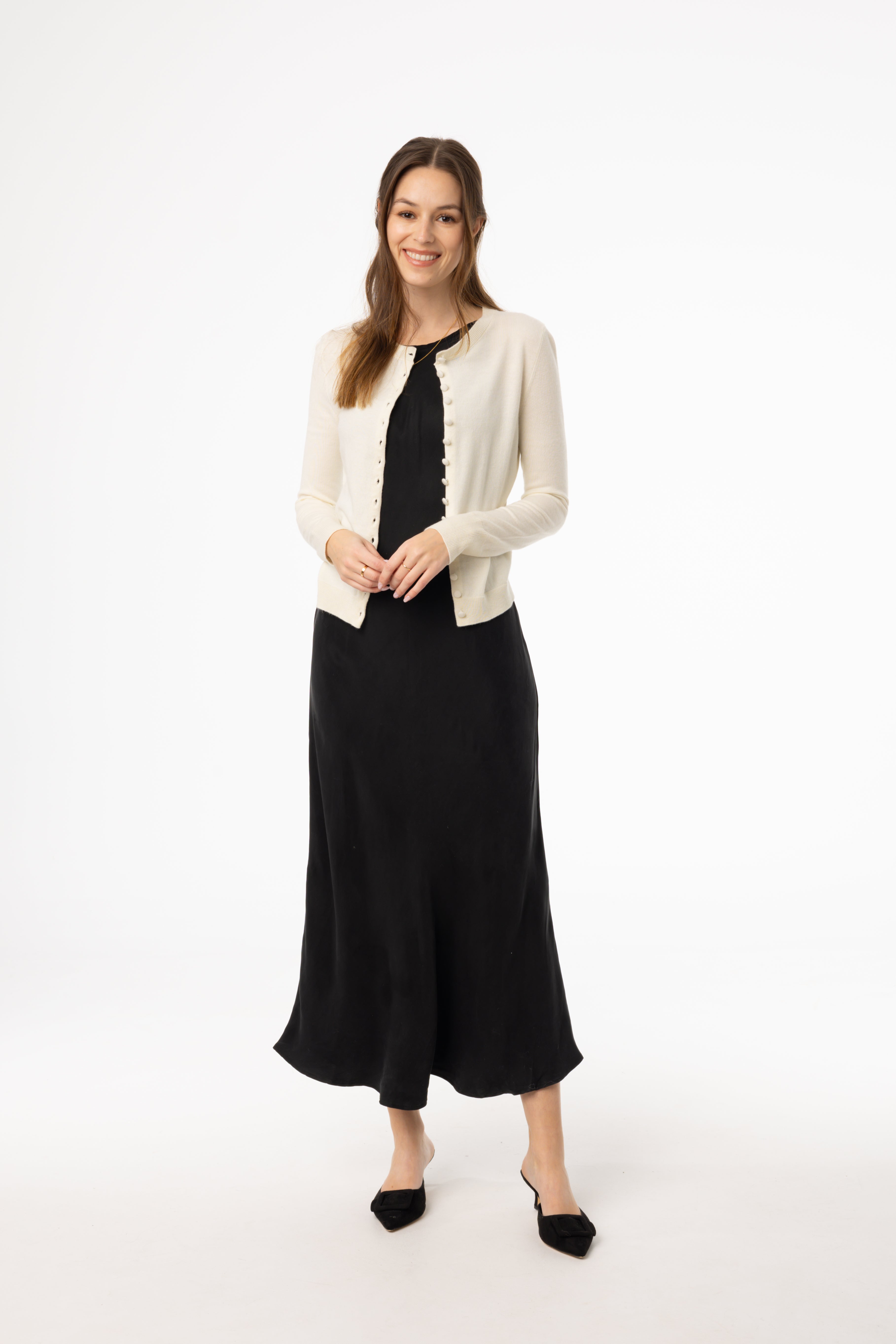 Black Slip Jumper Dress for Women - Elegant Sleeveless Midi Dress for Casual Wear, Date Night & Summer Outfits