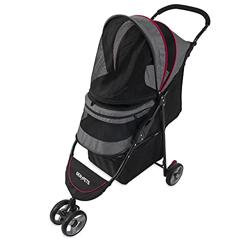 Gen7Pets Regal Plus Dog Stroller - Gray Shadow Pet Carrier for Small to Medium Dogs | Perfect for Walks, Vet Visits & Outdoor Adventures