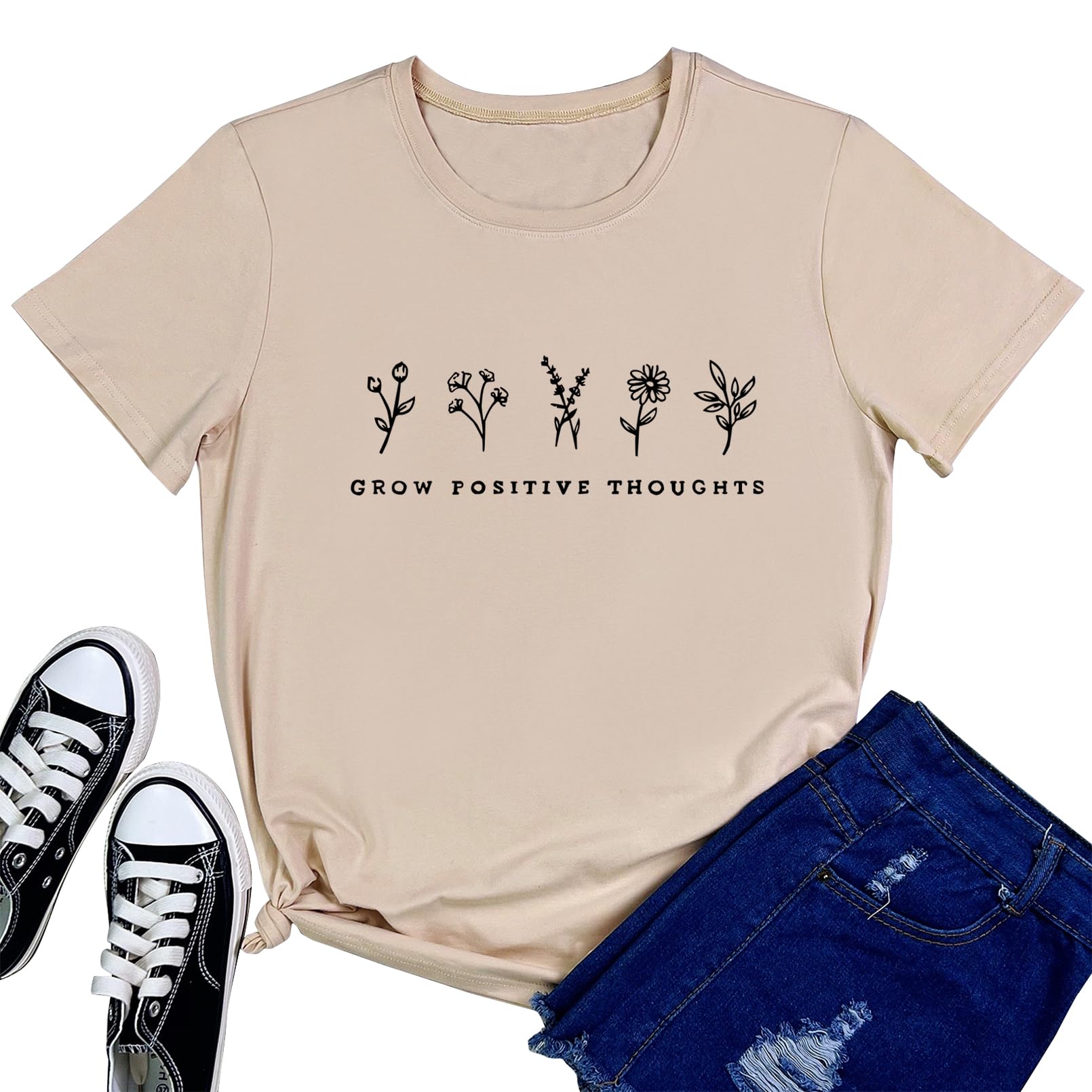 BLACKMYTH Women's Cute Graphic T-Shirts - Summer Short Sleeve Casual Tops for Women | Perfect for Beach Outings, Streetwear & Everyday Fashion