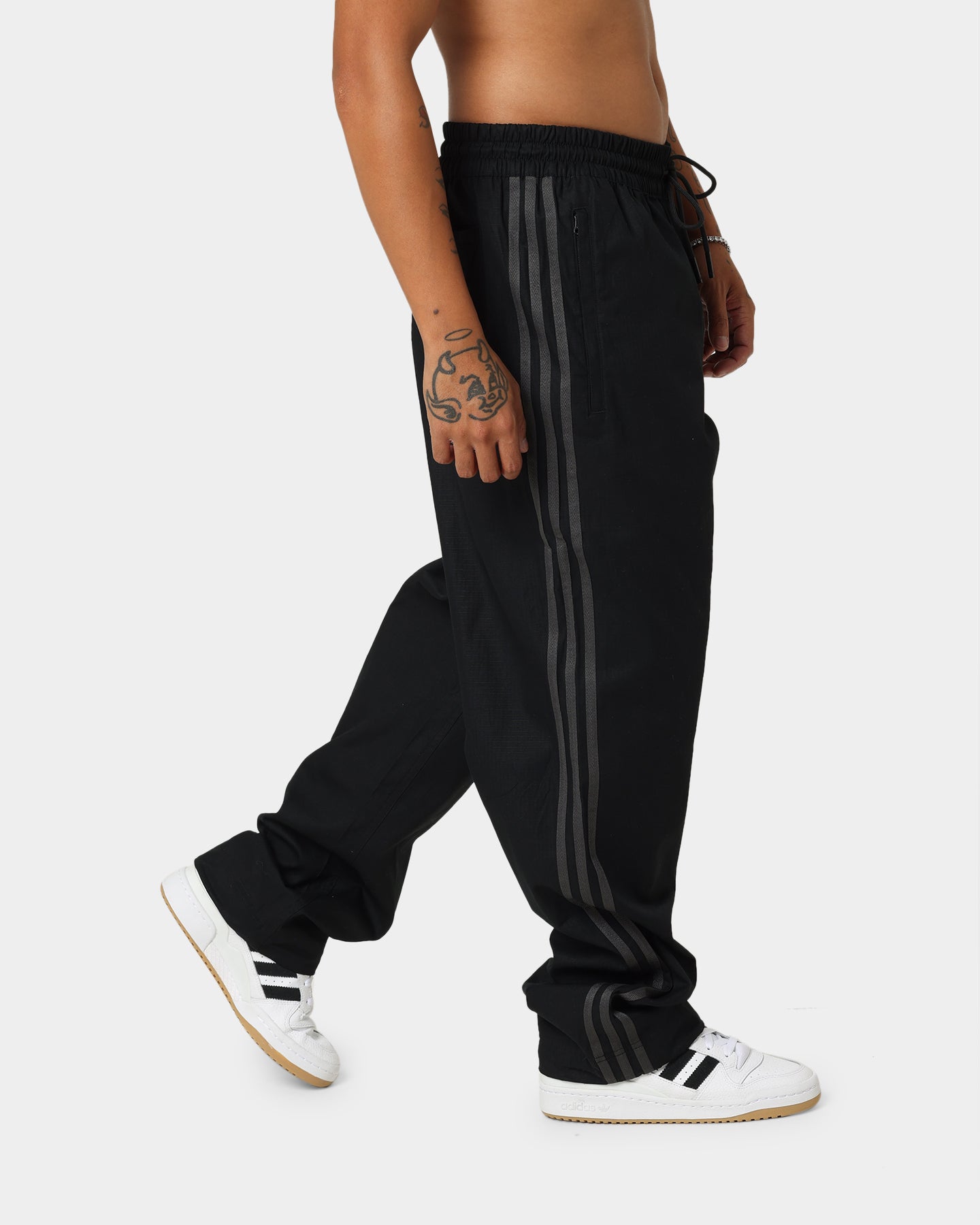 Adidas Originals Relaxed Fit Work Pants for Men - Comfortable Black Casual Office Pants for Business & Everyday Wear