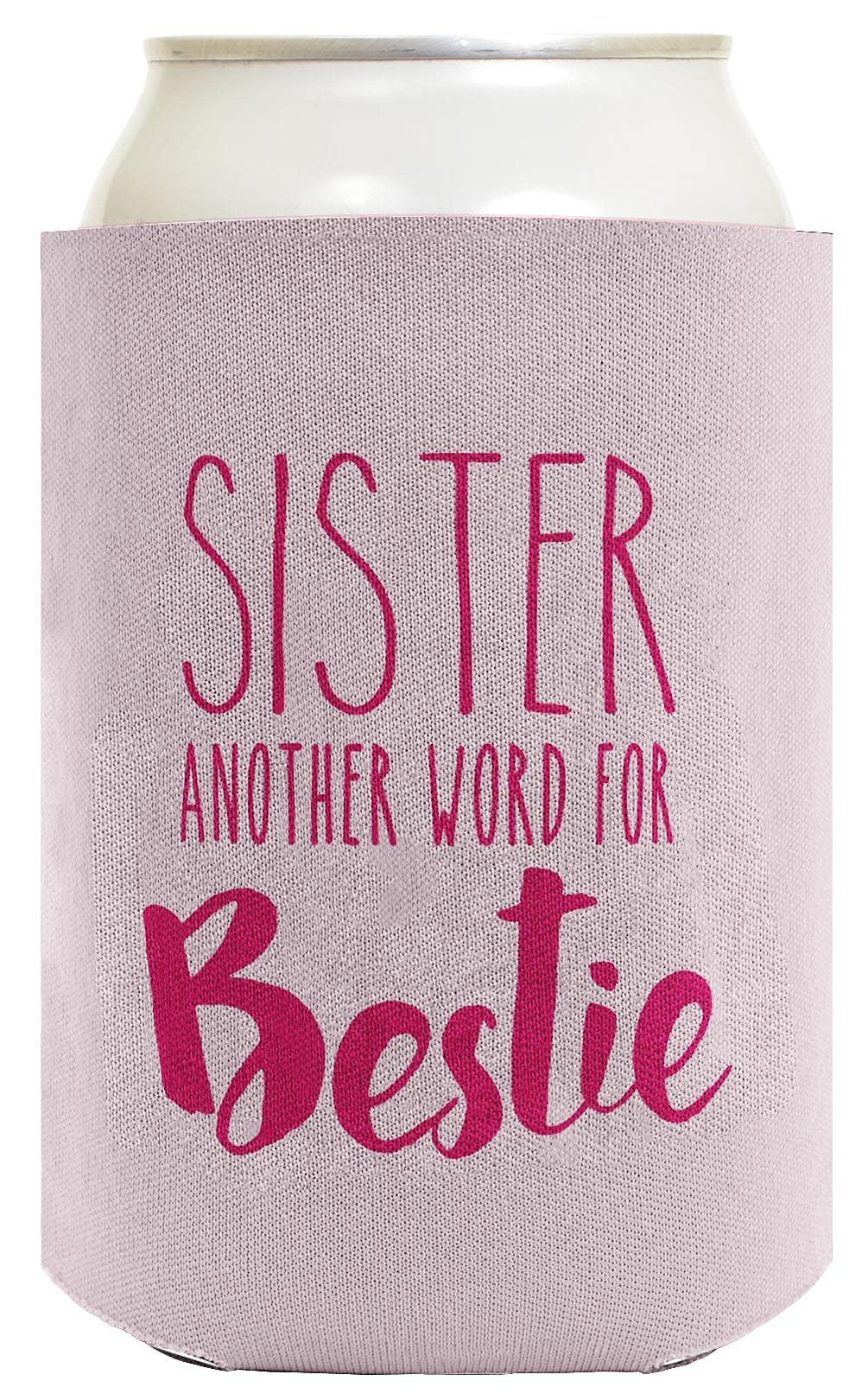 48-Pack Sentimental Drink Can Coolers - Perfect Gifts for Sister & Bestie | Ideal for Parties, BBQs, and Family Gatherings