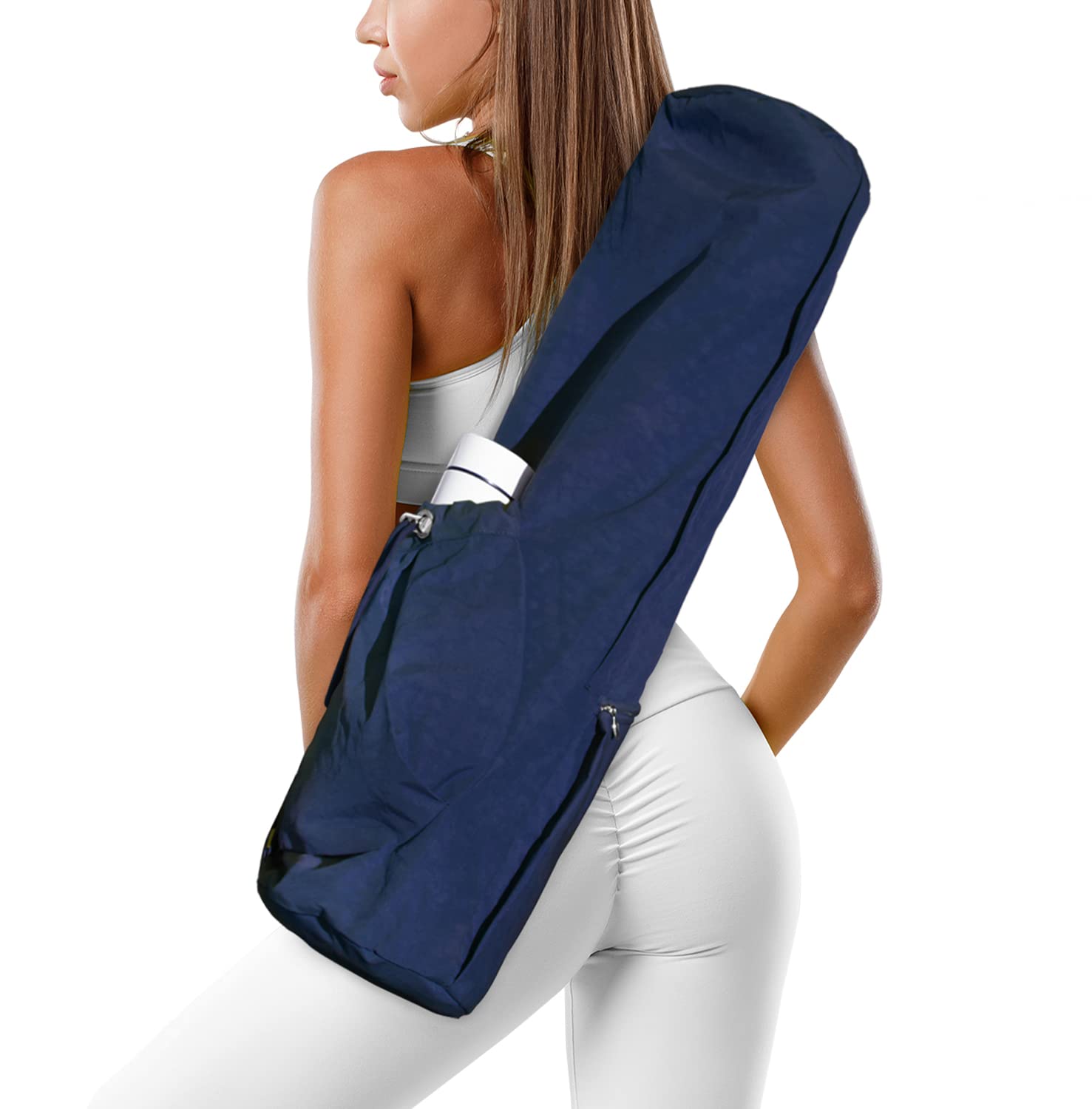 Premium Waterproof Yoga Mat Bag with Adjustable Strap & Multi-Pockets - Fits 1/4