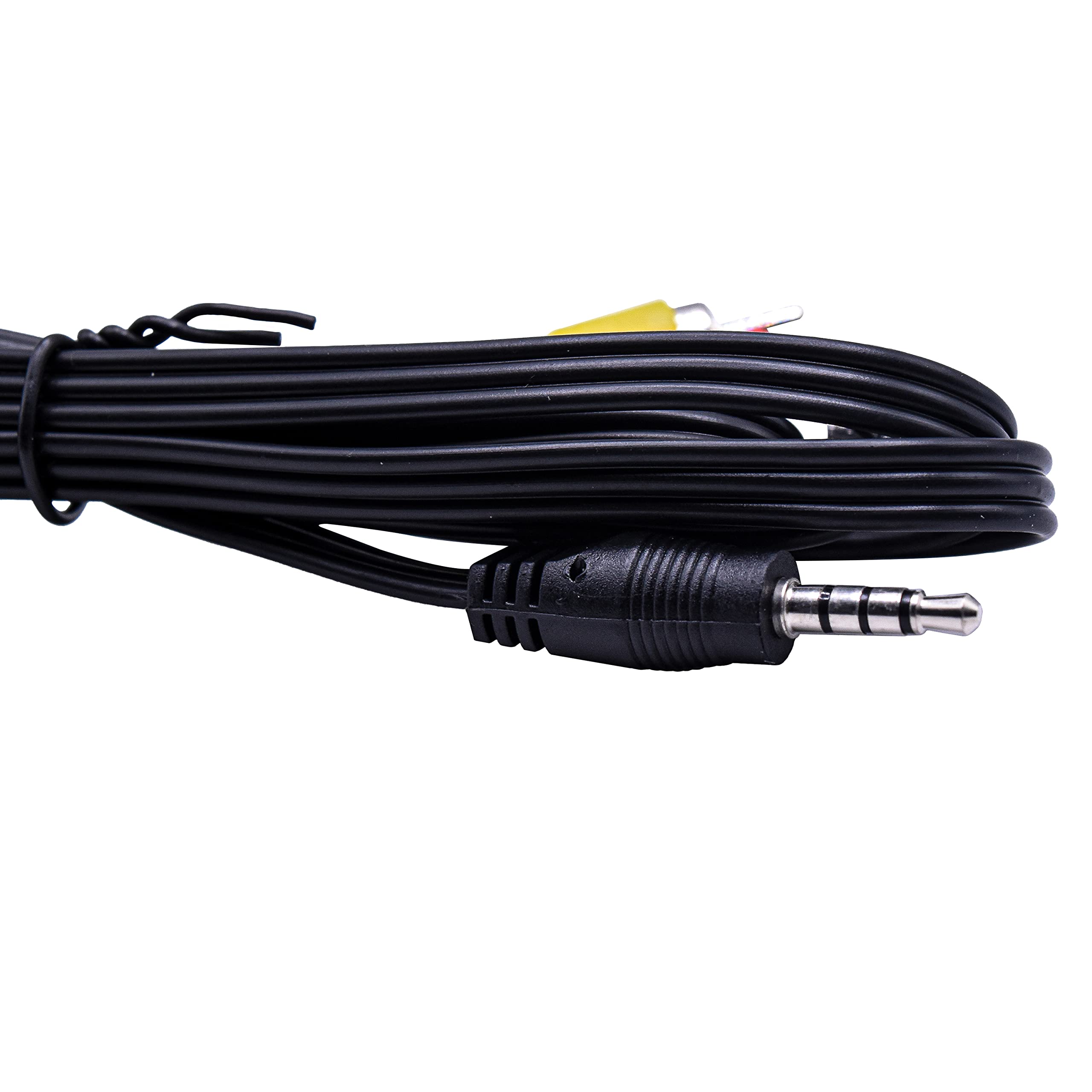 HQRP AV Audio Video Cable for Canon VIXIA HG21, HV20, HV30, HV40, XH A1, XH A1S Camcorders - High-Quality Replacement Cord for Video Recording & Playback