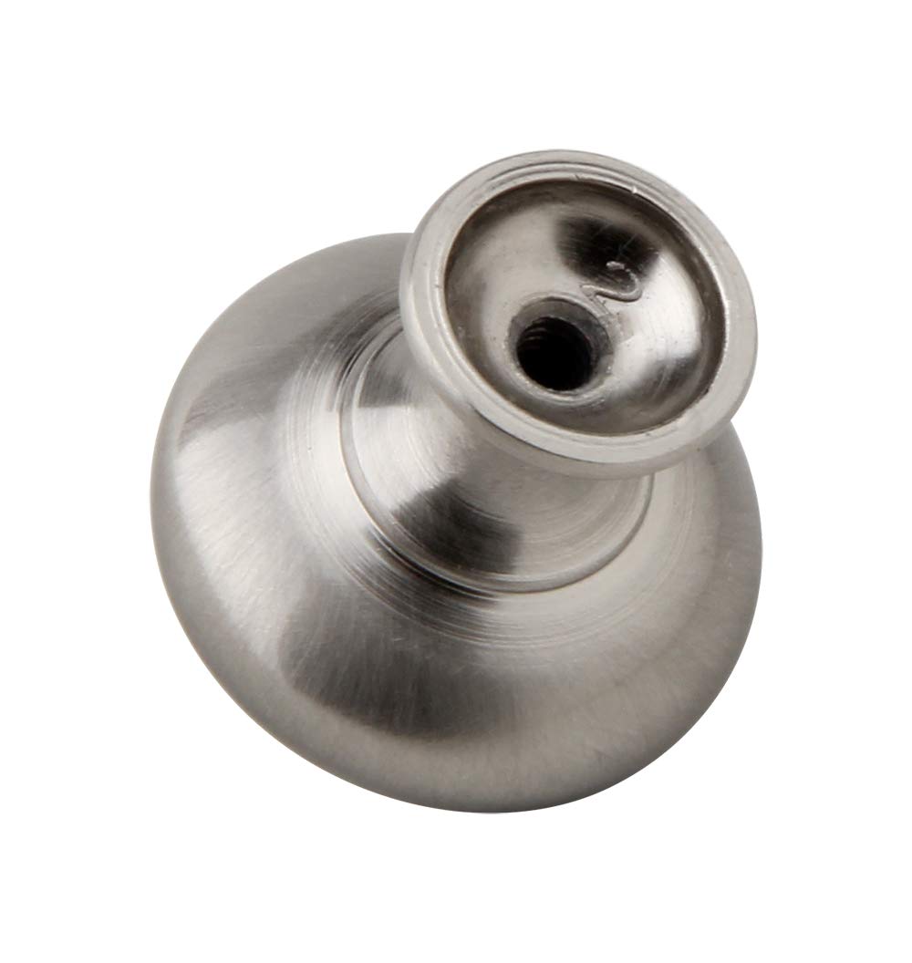 25 Pack Brushed Satin Nickel Cabinet Knobs - 30mm Round Drawer Pulls for Kitchen, Bathroom, Closet & Cupboard Doors | Durable Hardware for Home Renovation & Furniture Upgrade