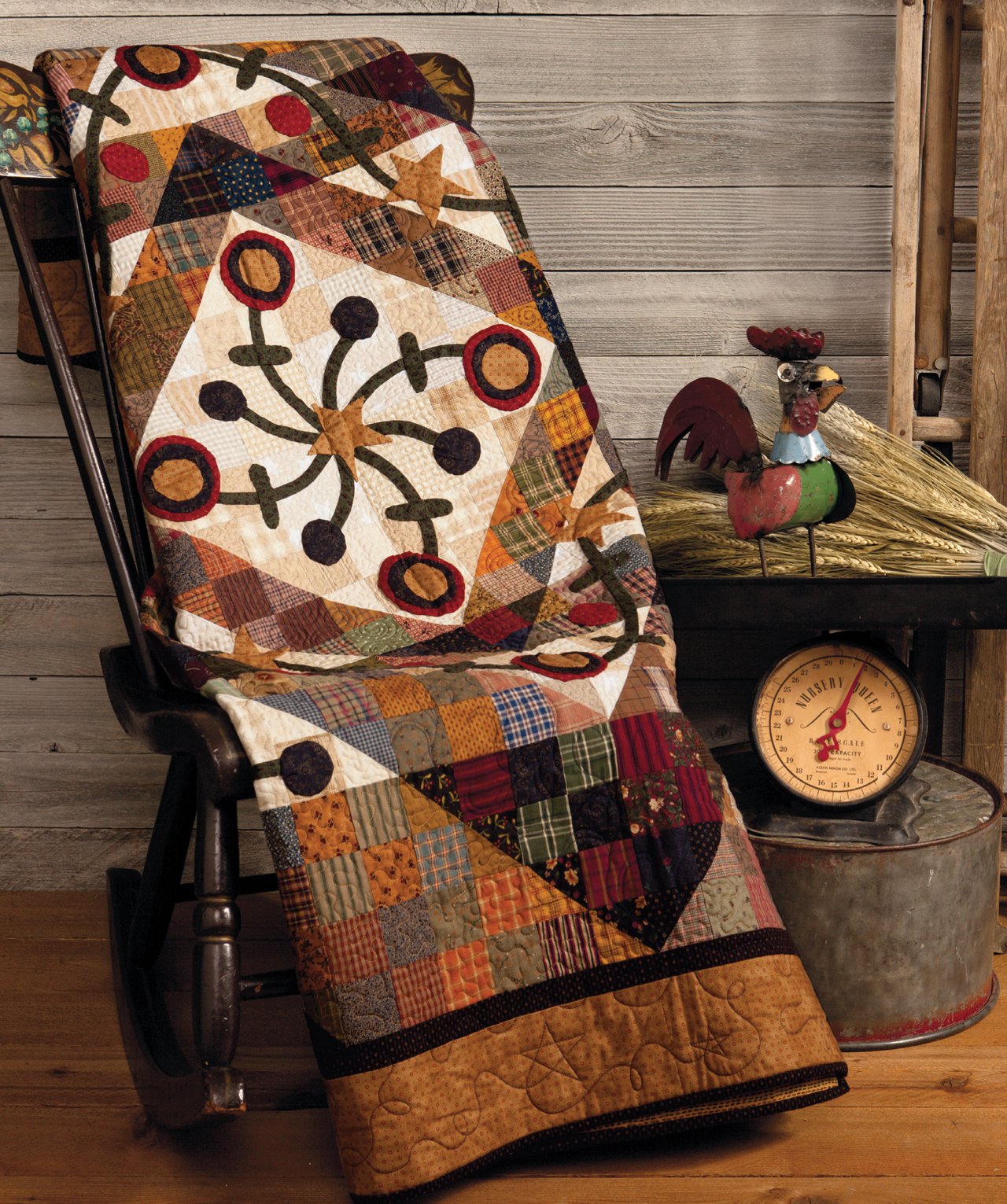 13 Beautiful Patchwork Quilt Patterns for Country Home Decor - Cozy Bedroom & Living Room Designs