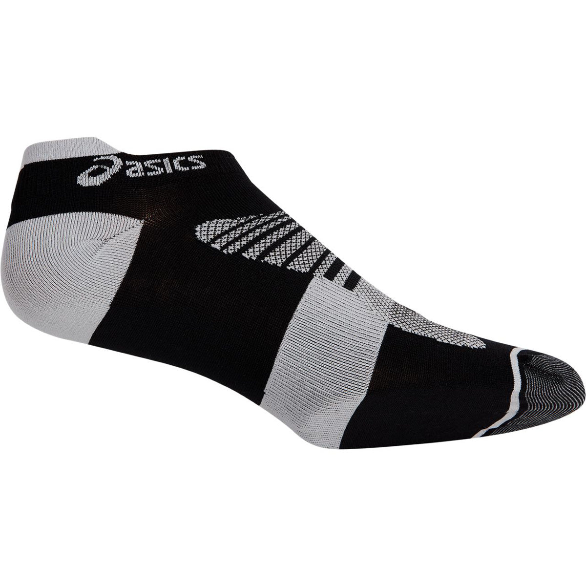 ASICS Men's Quick Lyte Plus Low Cut Athletic Socks 3-Pack - White/Perf Black - Breathable Running Socks for Gym, Sports & Everyday Comfort