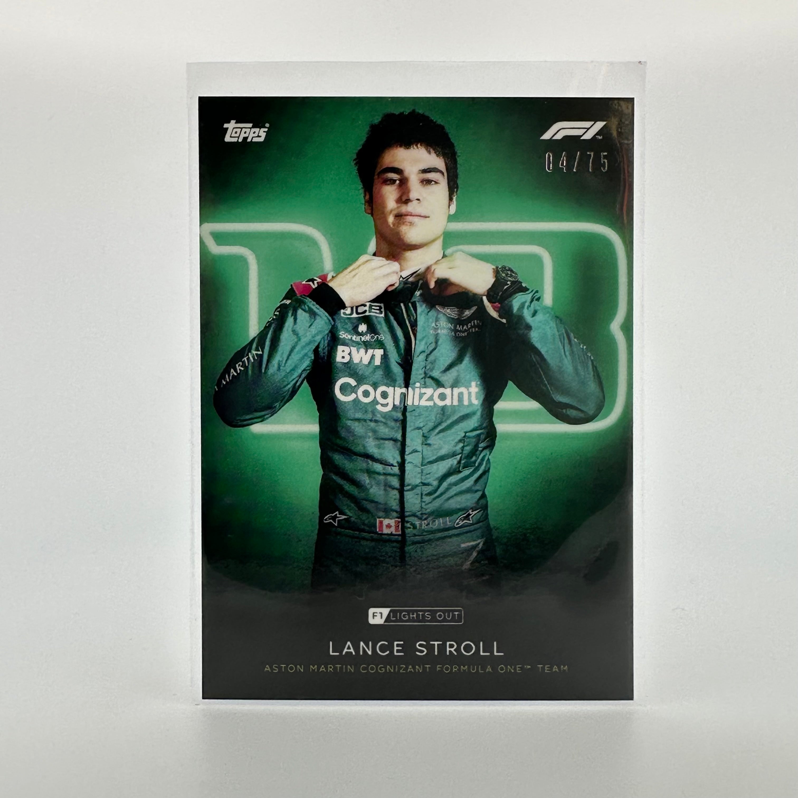 Lance Stroll Green Parallel Racing Drivers - Collectible F1 Memorabilia for Fans and Enthusiasts | Perfect for Display, Gifts, and Racing Decor