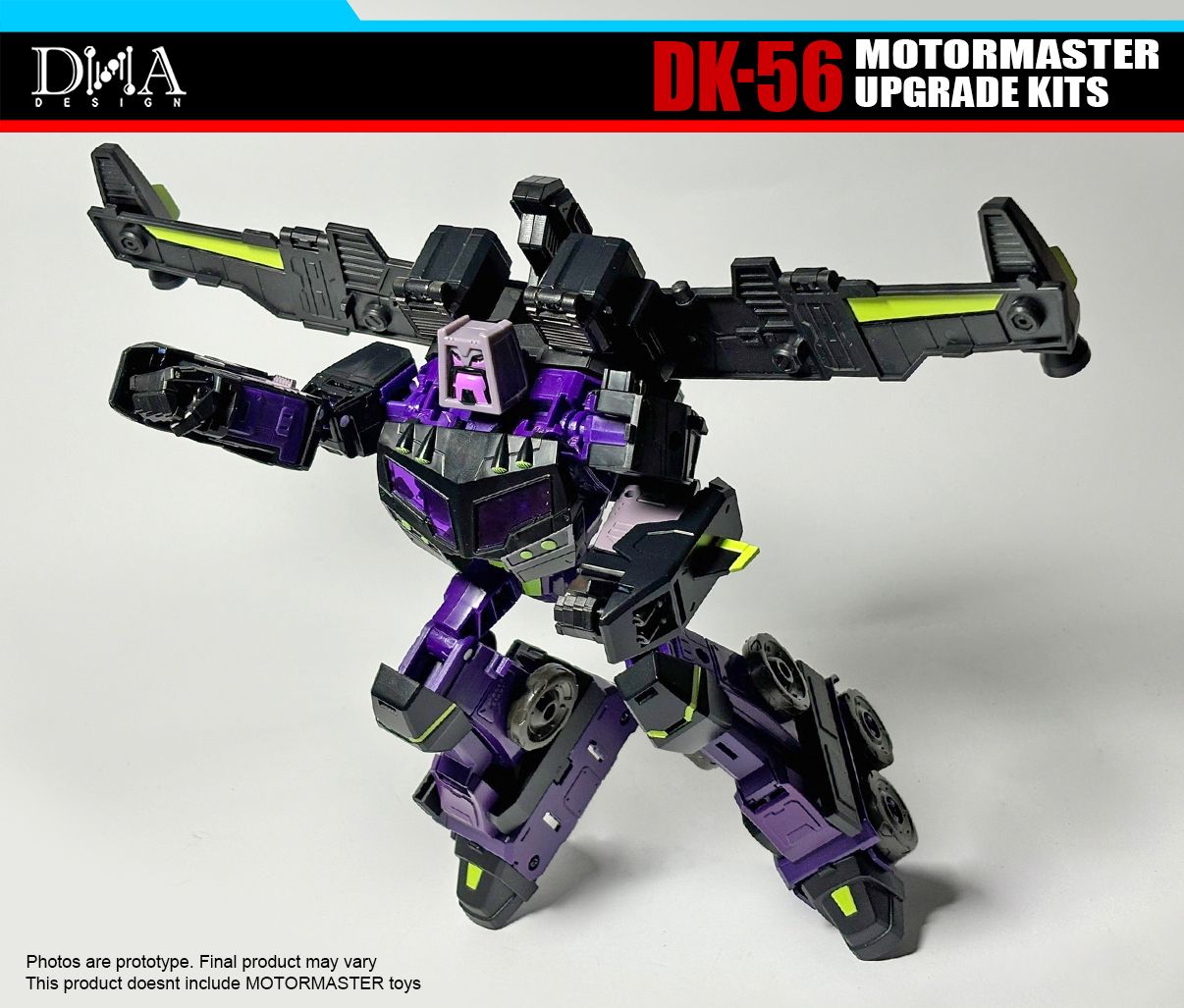 DNA Design DK 56 Upgrade Kit for Transformers Animated Universe Motormaster - Perfect for Collectors & Custom Figure Display