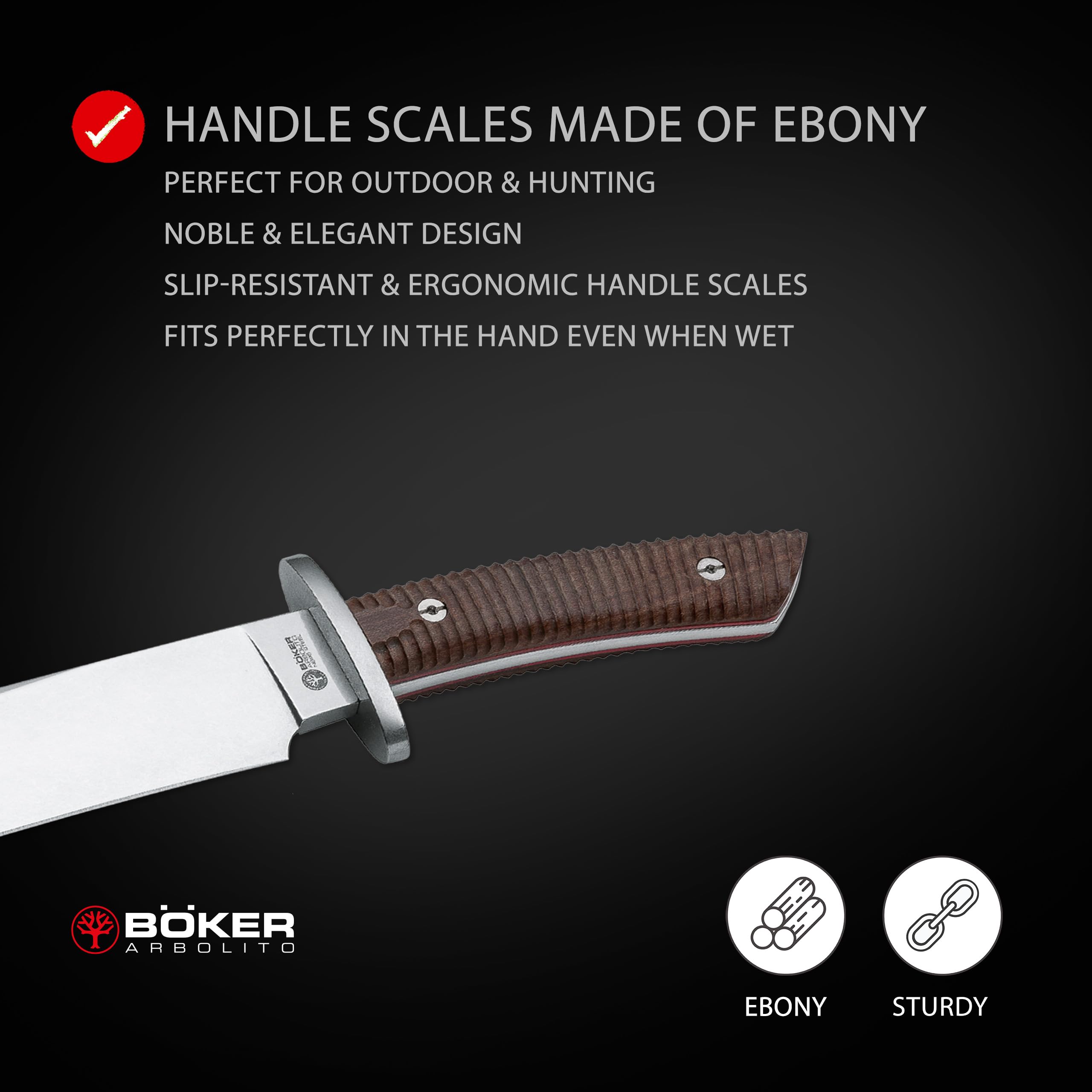 BOKER Arbolito Esculta Folding Pocket Knife with Micarta Handle - Durable EDC Knife for Camping, Hiking & Outdoor Adventures