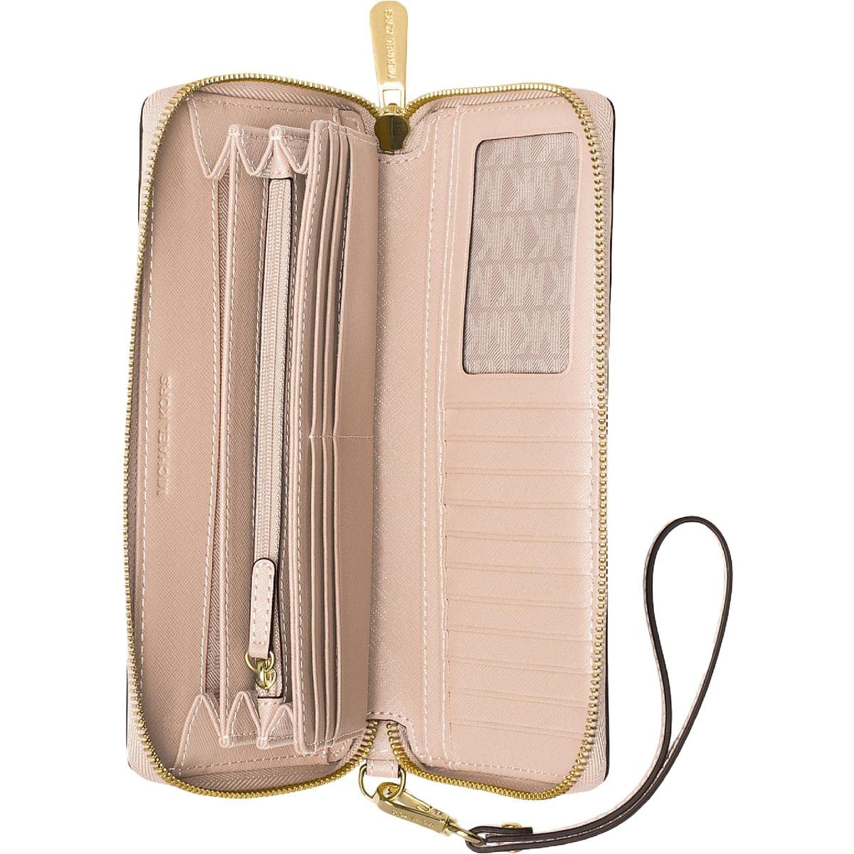 Michael Kors Jet Set Travel Continental Wallet - Stylish RFID-Blocking Leather Wallet for Women | Perfect for Travel, Shopping & Everyday Use