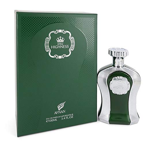Afnan His Highness Green Eau De Parfum Spray 3.4 oz - Unisex Cologne for Men & Women - Premium Long Lasting Fragrance for Date Night, Office & Special Occasions