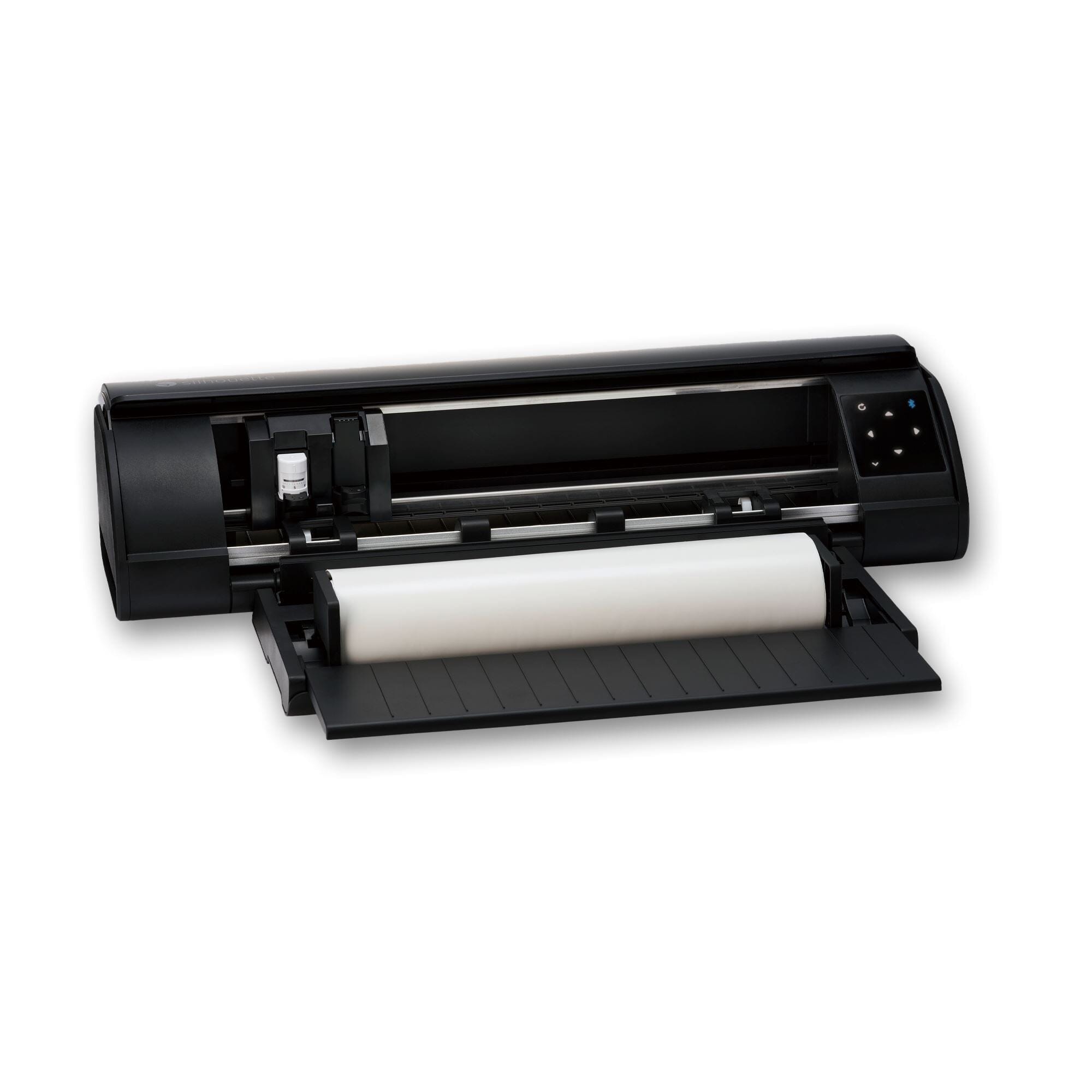 Silhouette Cameo 5 Cutting Machine - Matte Black with 8-in-1 Pink Heat Press & Siser HTV Vinyl Bundle - Perfect for DIY Crafts, T-Shirt Design, and Home Decor Projects