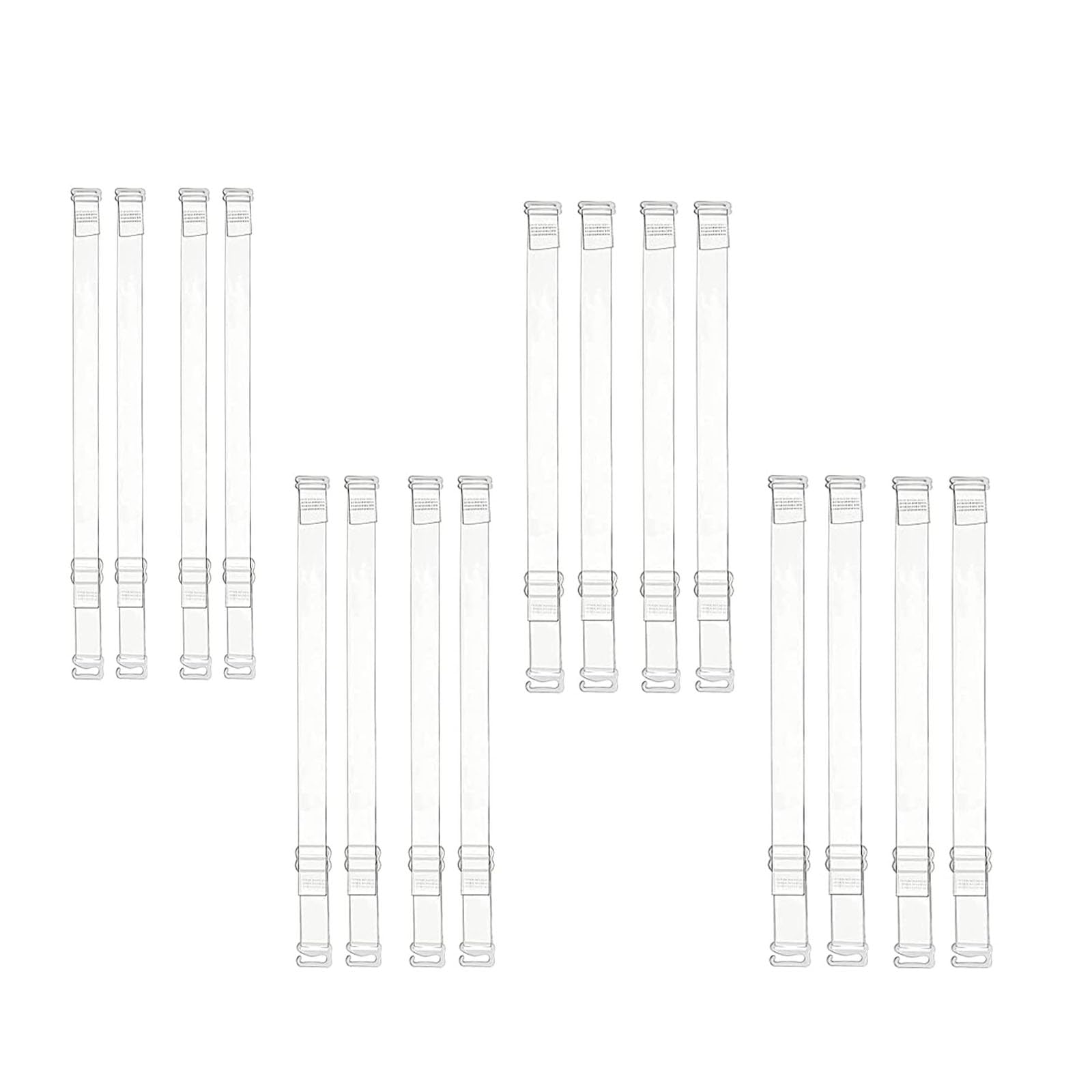8 Pairs Clear Bra Straps for Women - Invisible, Non-Slip & Adjustable Transparent Bra Straps for Strapless Bras | Perfect for Formal Dresses, Wedding Gowns & Everyday Wear