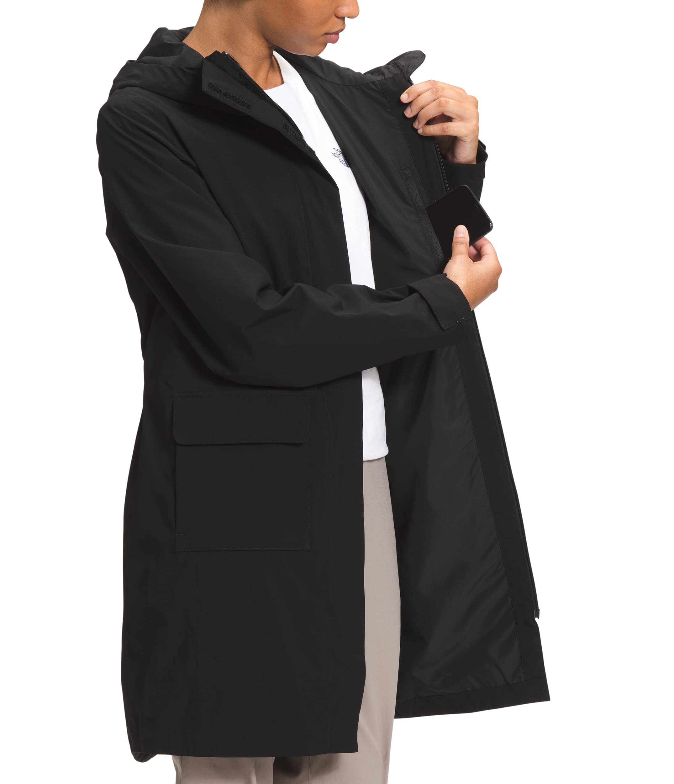 The North Face City Breeze Rain Parka II - Waterproof Windproof Lightweight Jacket for Men & Women | Perfect for Urban Commuting, Hiking & Outdoor Adventures