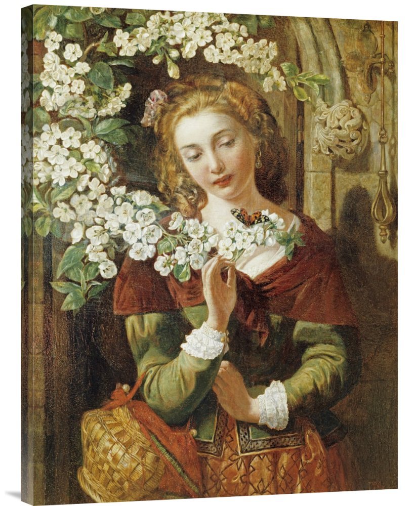 Daniel Maclise May Gallery Wrap Giclee Canvas Wall Art Print - Premium Handmade Home Decor for Living Room, Bedroom & Office - Ready to Hang Framed Painting (30